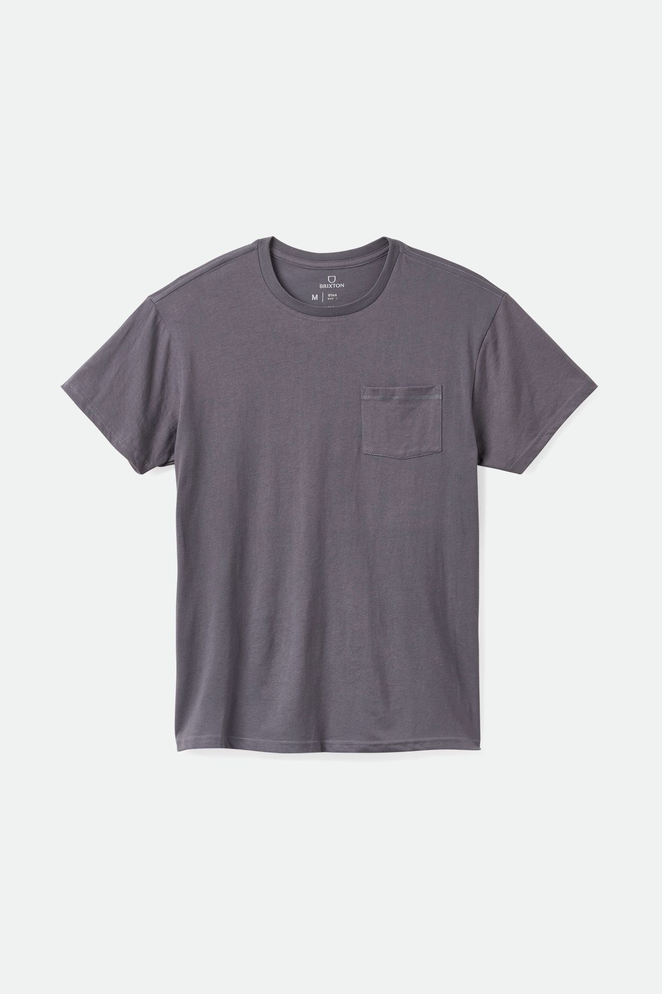 Brixton Basic S/S Pocket Férfi Felsők Kék | RSPO-13072