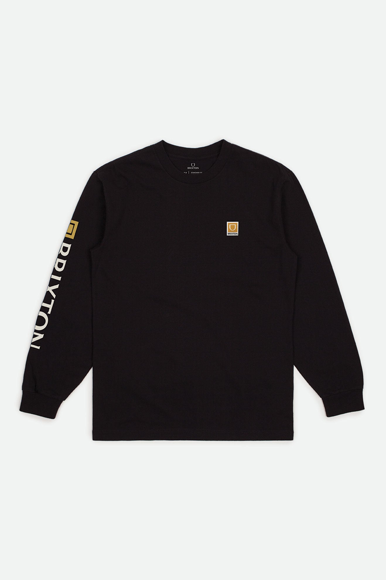 Brixton Beta II L/S Standard Férfi Felsők Fekete | JKLZ-08752