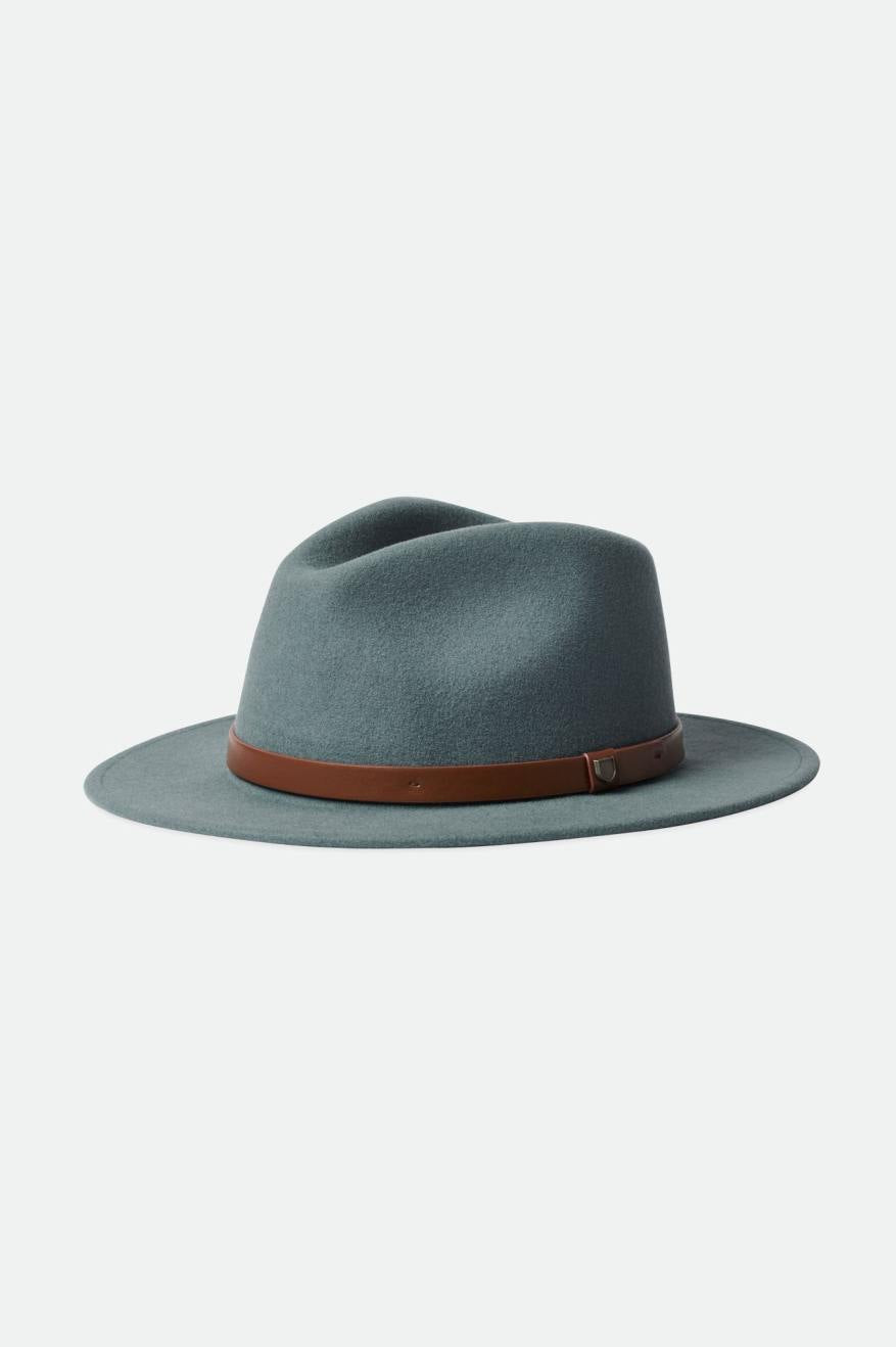 Brixton Messer Férfi Fedoras Kék | ZRAB-40352