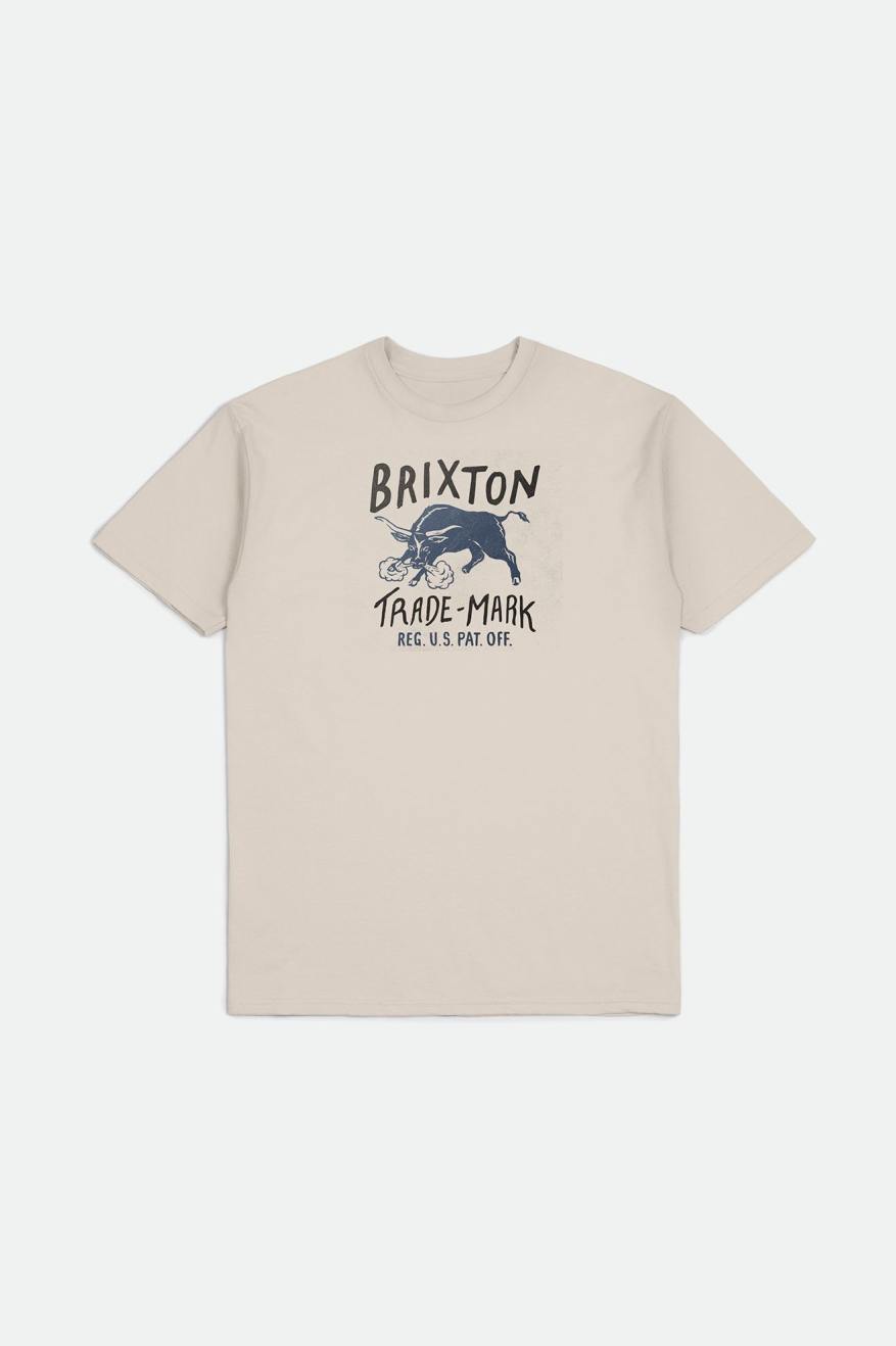 Brixton Roxboro S/S Standard Férfi Felsők Krém | QMTV-18930