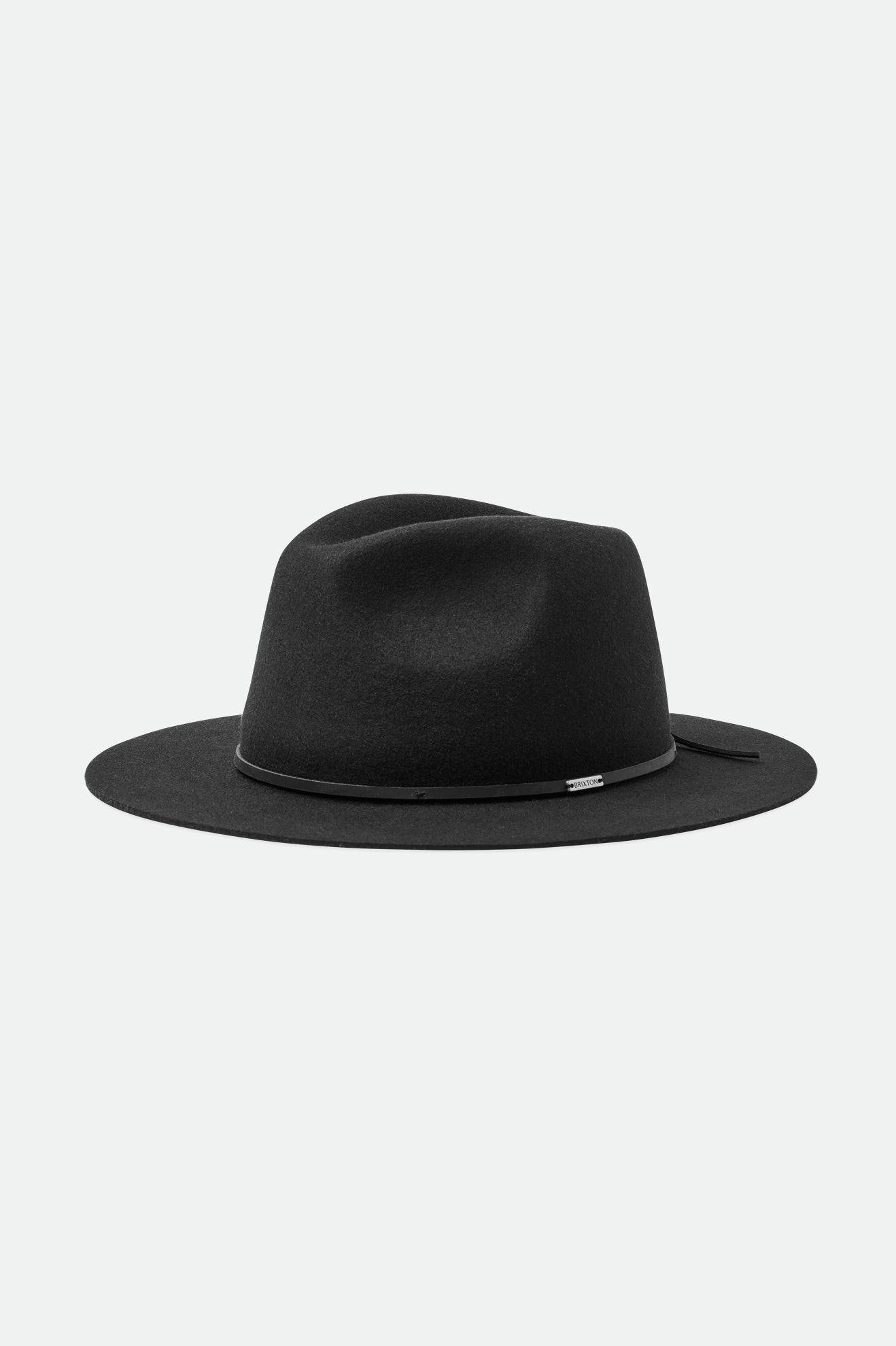 Brixton Wesley Fedora Női Fedoras Fekete | KVGW-82659