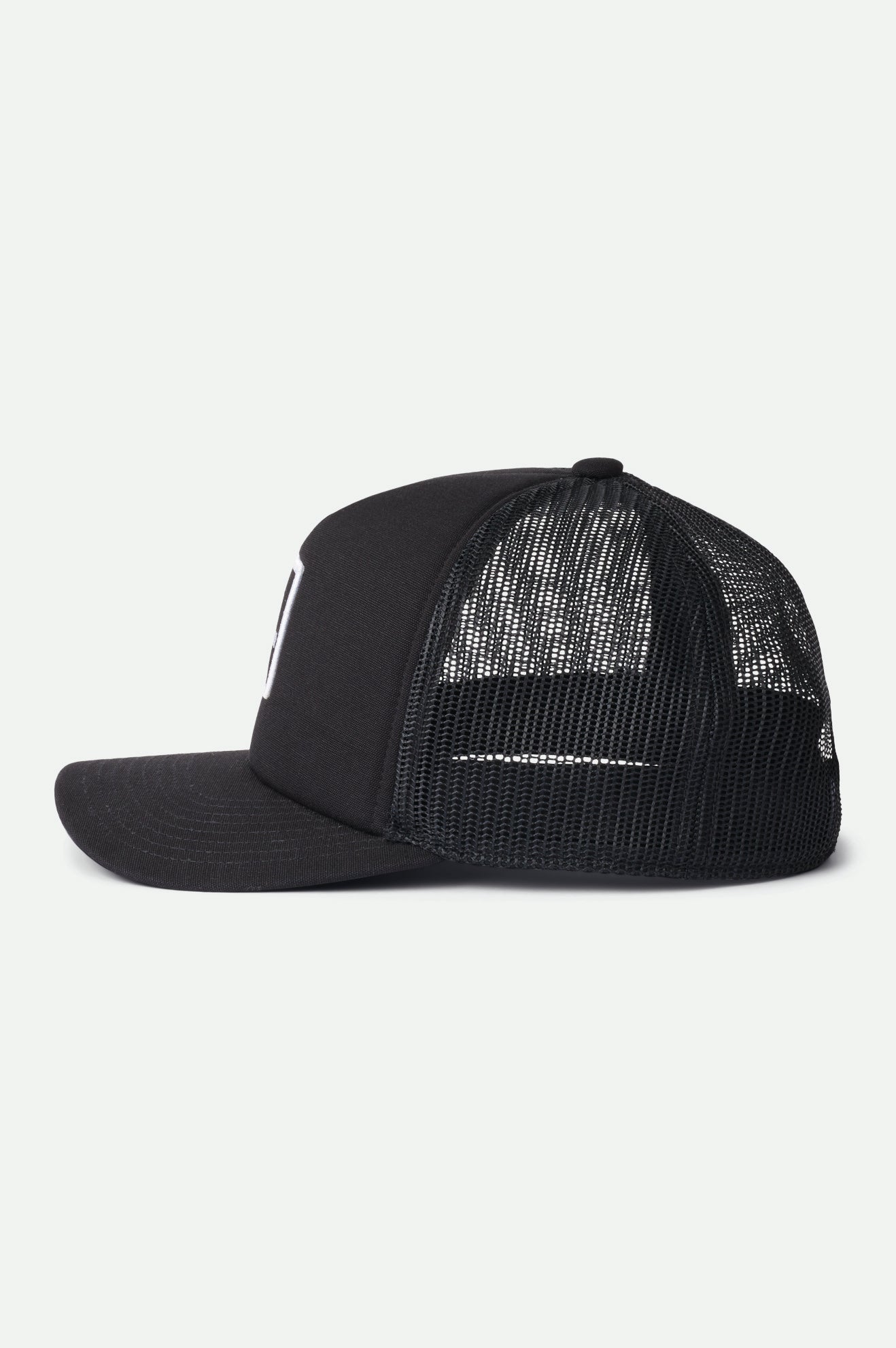 Brixton Alpha Block NetPlus MP Trucker Hat Férfi Sapkák Fekete | GHLJ-83157