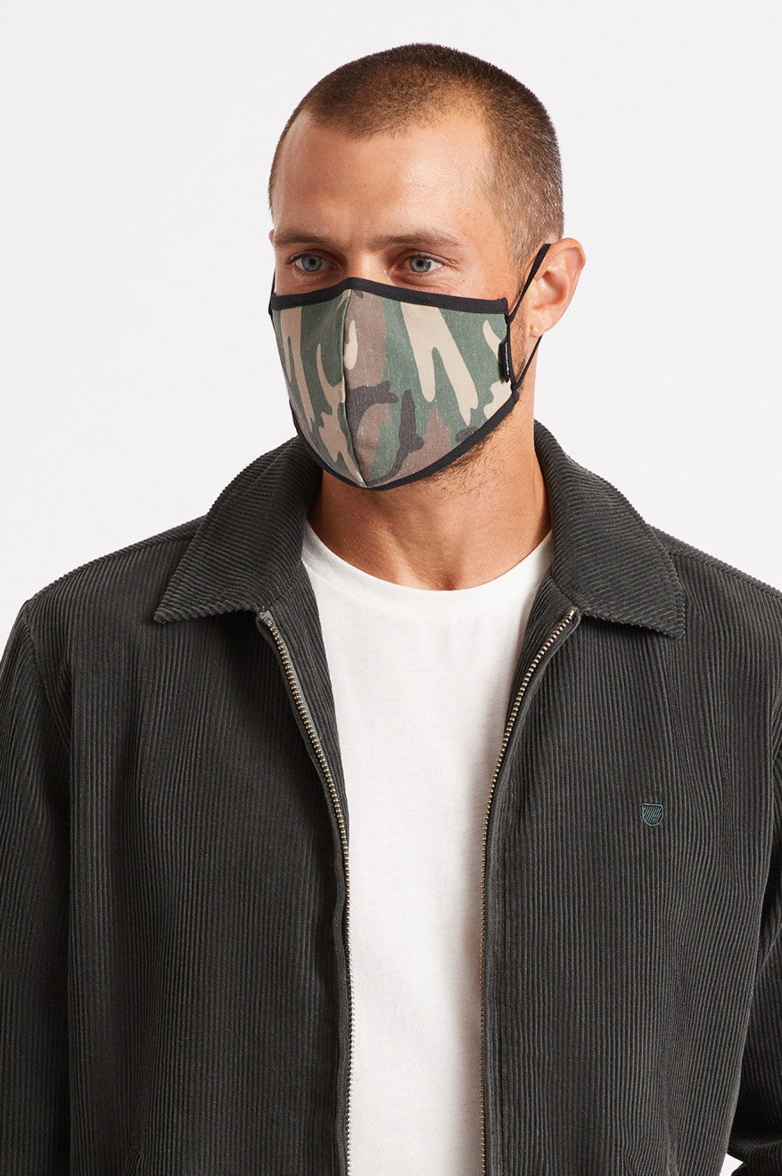 Brixton Antimicrobial 4-Way Stretch Unisex Maszk Camo | GXCU-79058