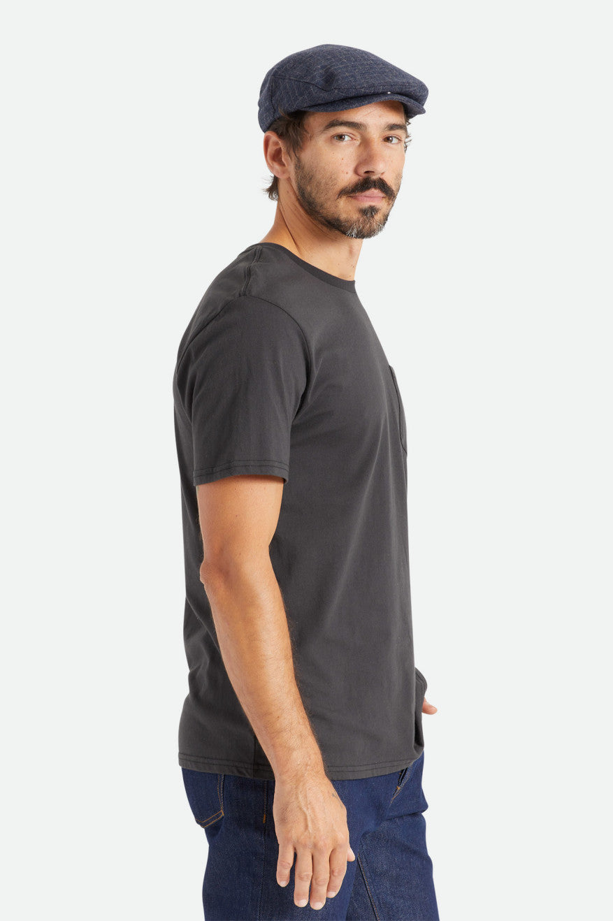 Brixton Basic S/S Pocket Férfi Felsők Fekete | TWXM-64980