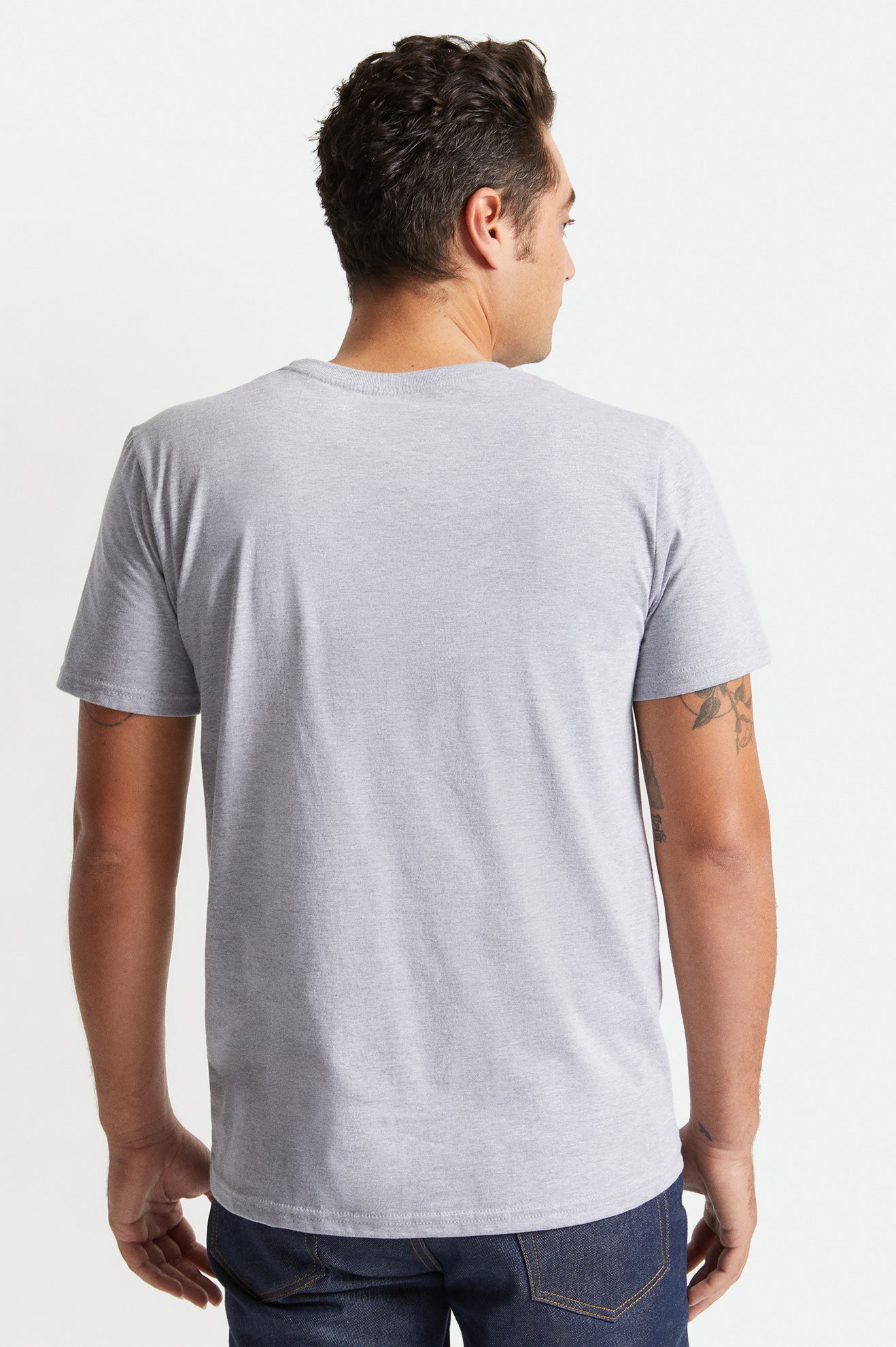 Brixton Basic S/S Pocket Férfi Felsők Szürke | WCAO-40586