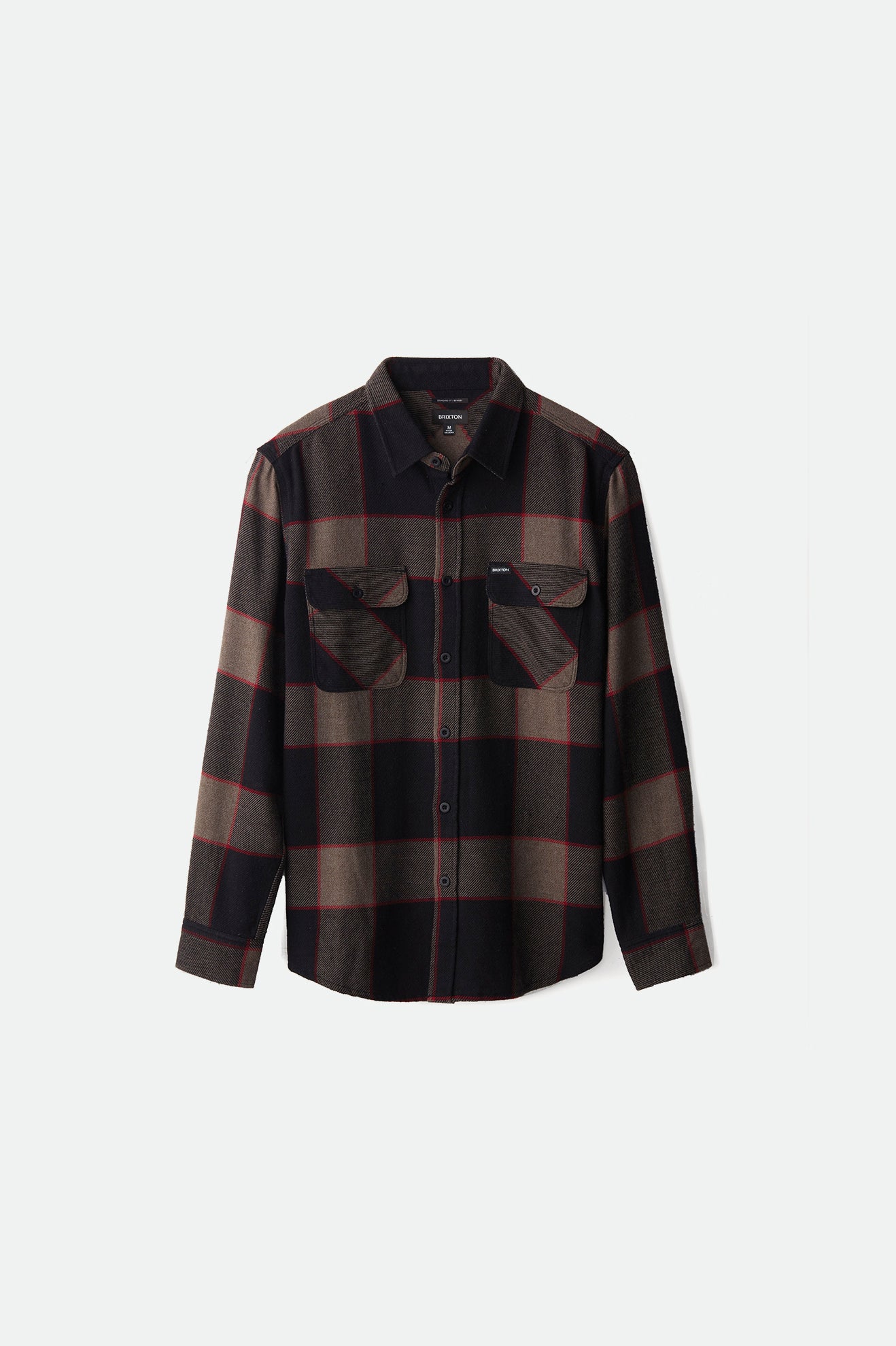 Brixton Bowery L/S Férfi Flanel Felsők Szürke | VXTC-19642