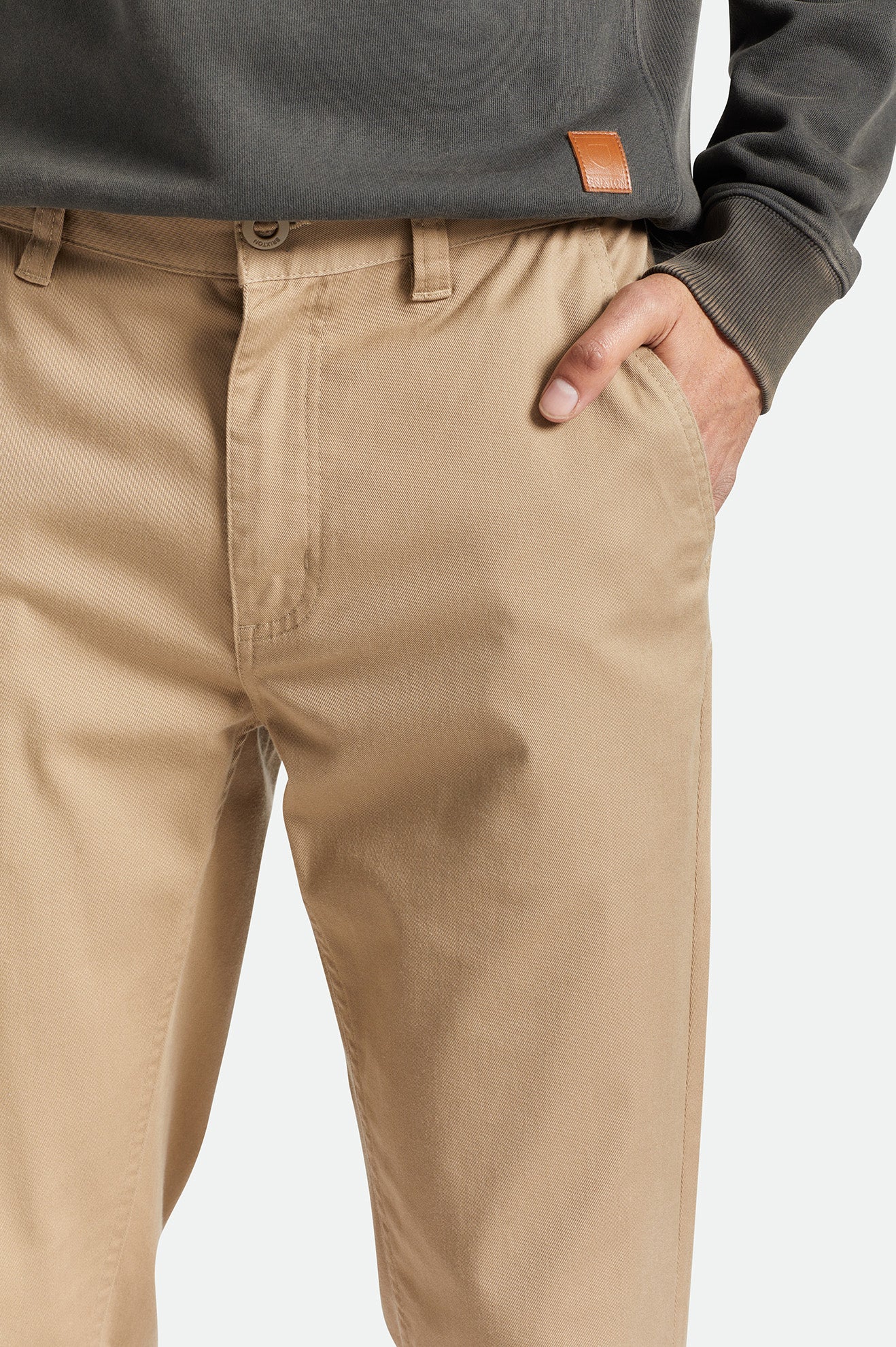 Brixton Choice Chino Férfi Nadrág Khaki | PQXJ-81452