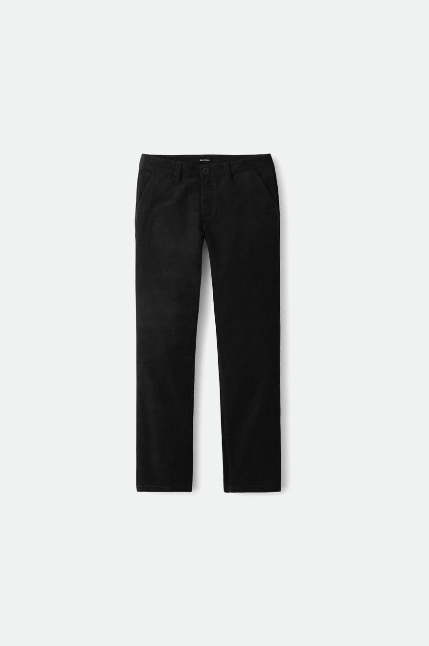 Brixton Choice Chino Regular Férfi Nadrág Fekete | SOWH-91273