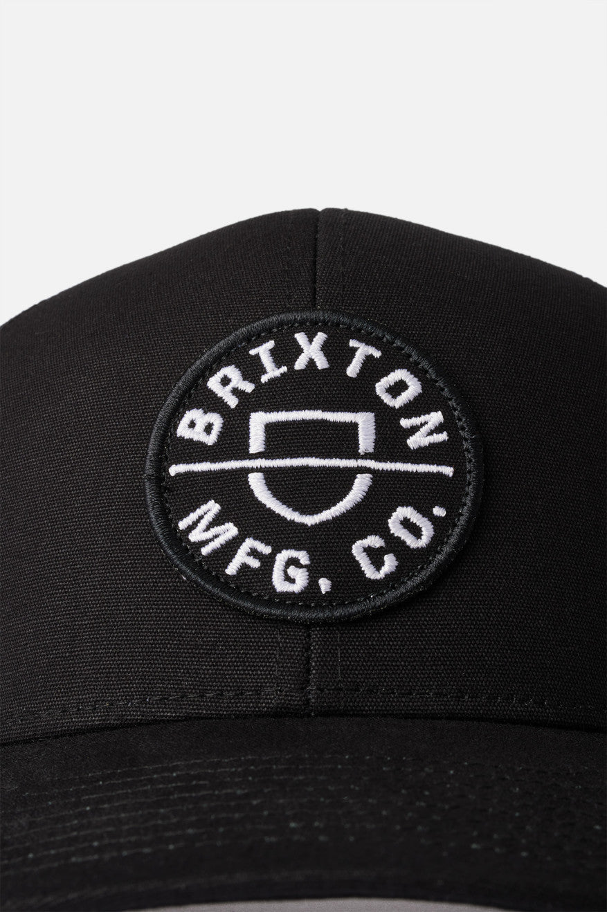 Brixton Crest NetPlus MP Trucker Hat Férfi Sapkák Fekete | MIBC-43257