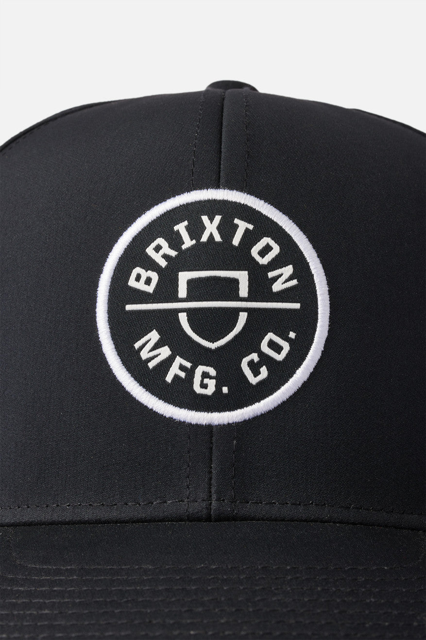 Brixton Crest Netplus MP Férfi Sapkák Fekete | FOHX-15642