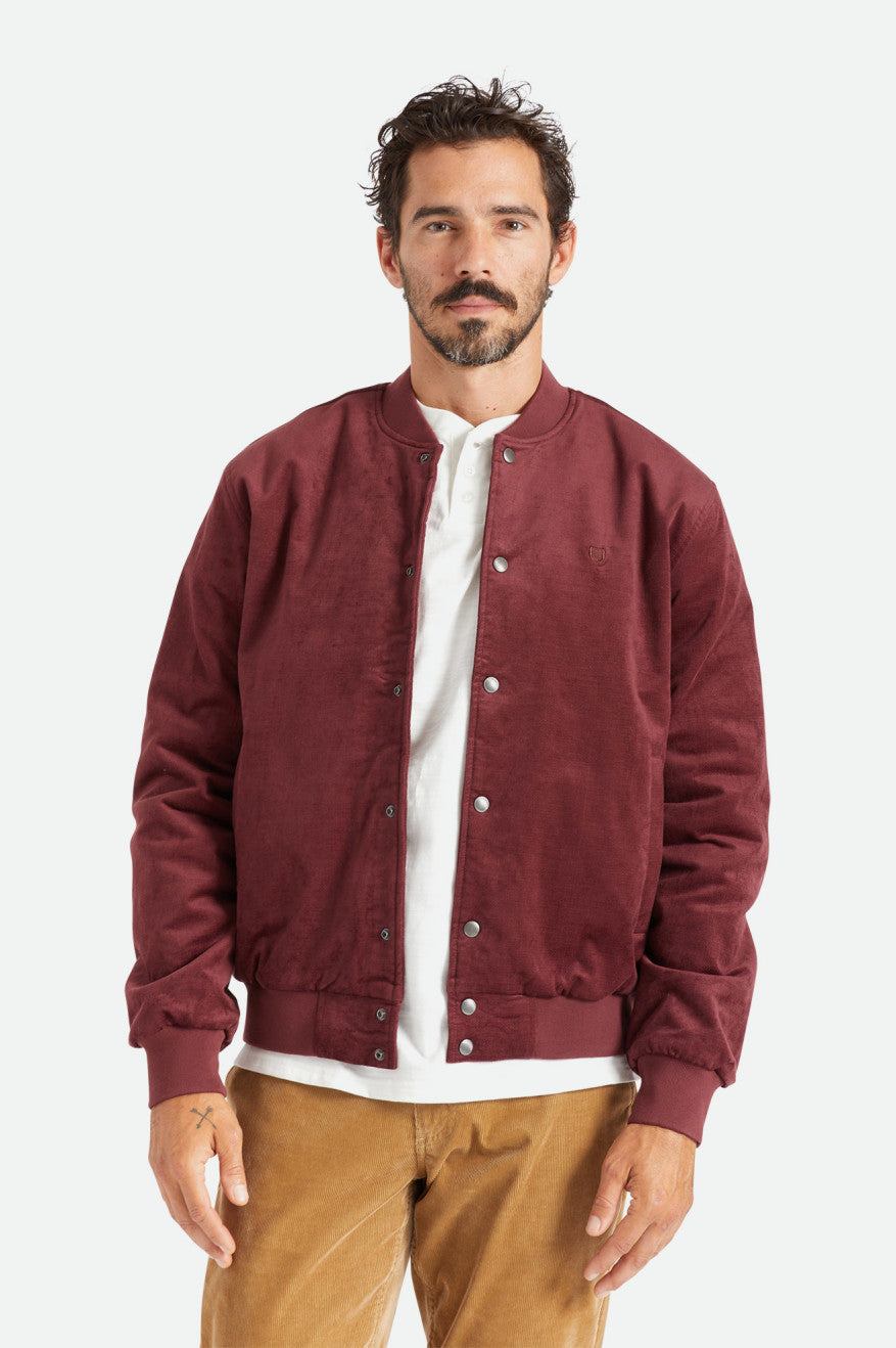 Brixton Dillinger Bomber Férfi Kabát Piros | EBRV-13609