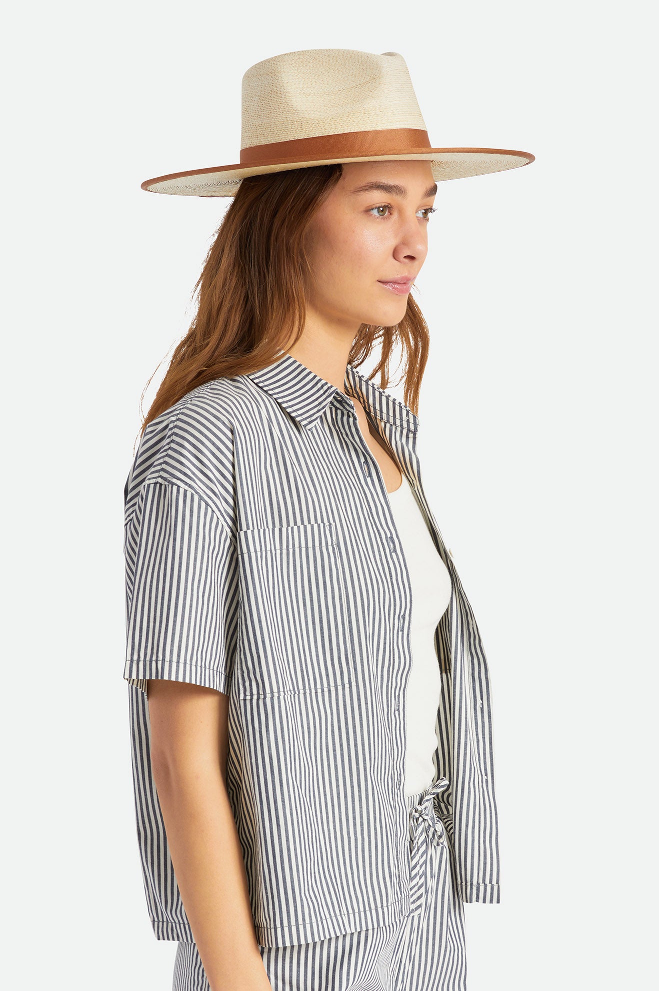 Brixton Jo Straw Rancher Hat Női Kalap Bézs | HZRT-32105