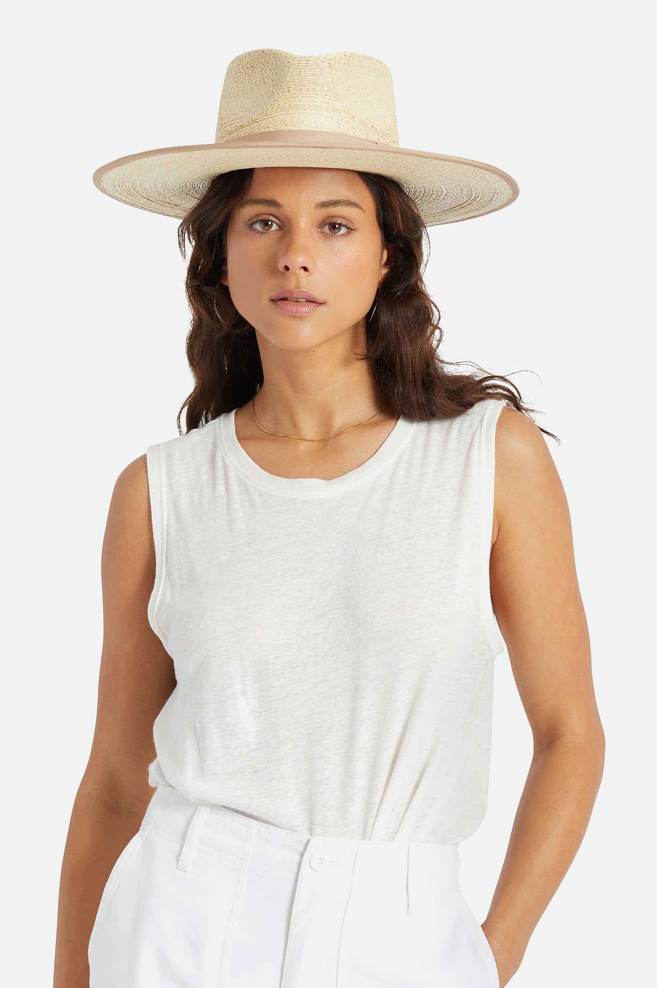 Brixton Jo Straw Rancher Hat Női Kalap Bézs | YWDH-64053