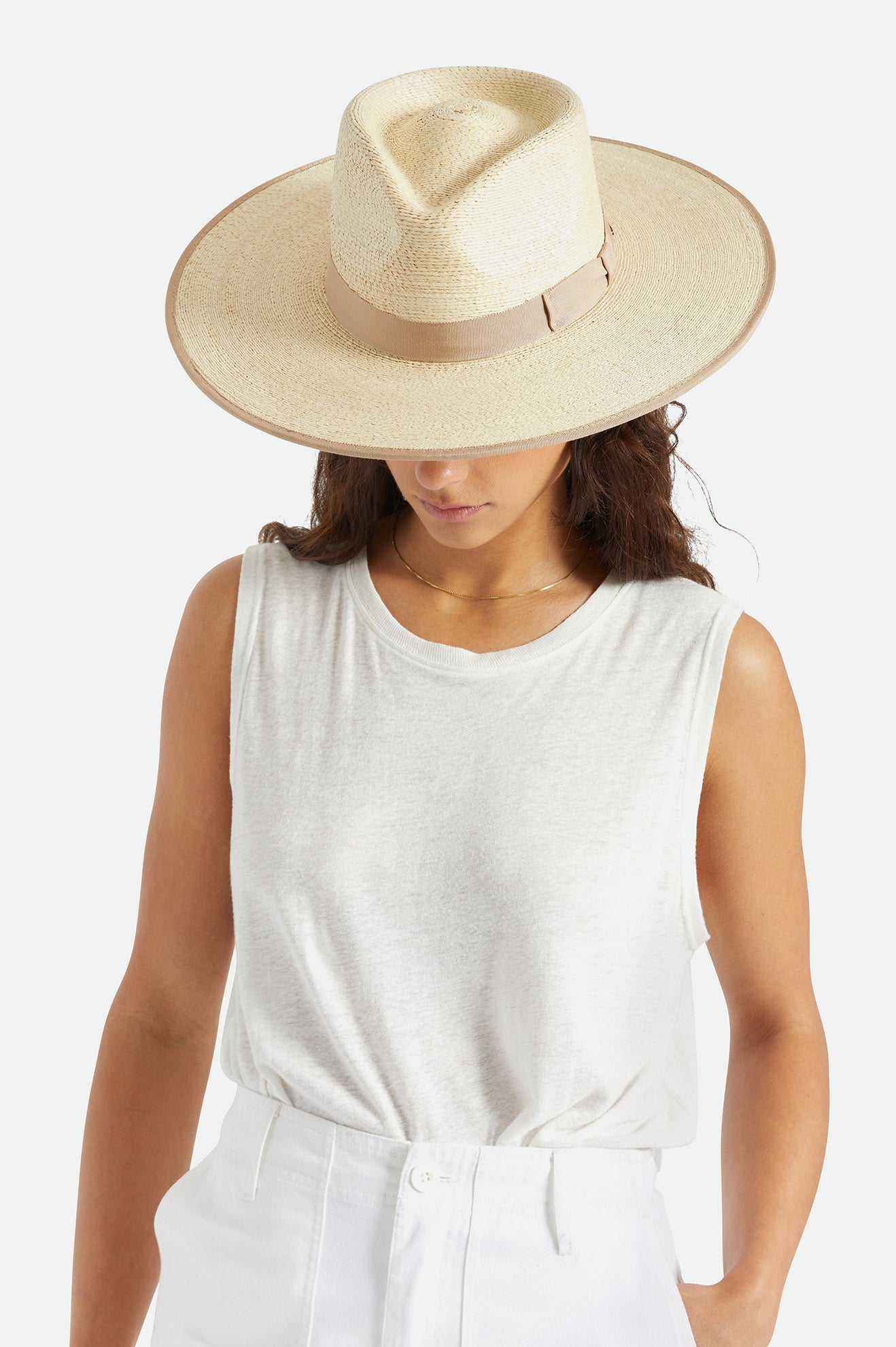 Brixton Jo Straw Rancher Hat Női Kalap Bézs | YWDH-64053