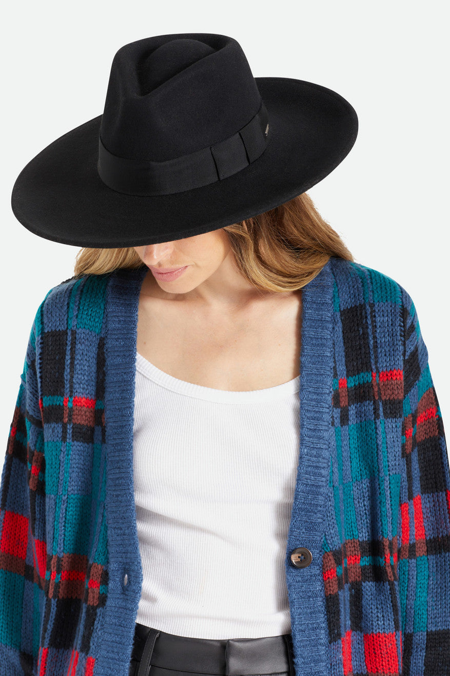 Brixton Joanna Felt Hat Női Kalap Fekete | FLGD-64572