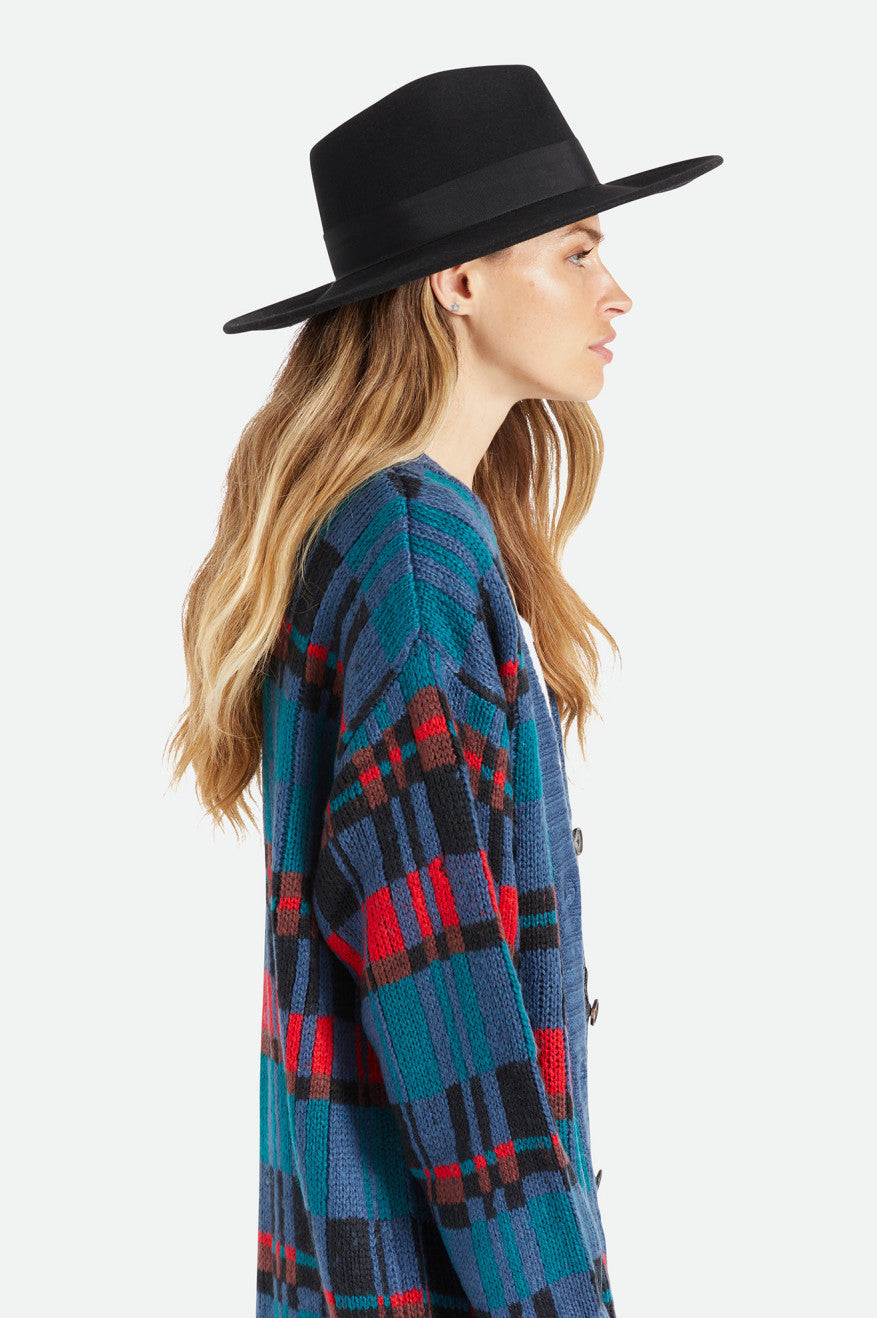 Brixton Joanna Felt Hat Női Kalap Fekete | FLGD-64572