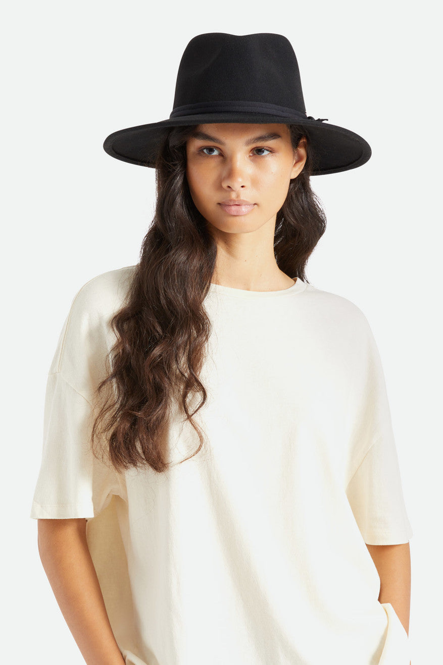 Brixton Joanna Felt Packable Hat Női Kalap Fekete | IPYZ-16297