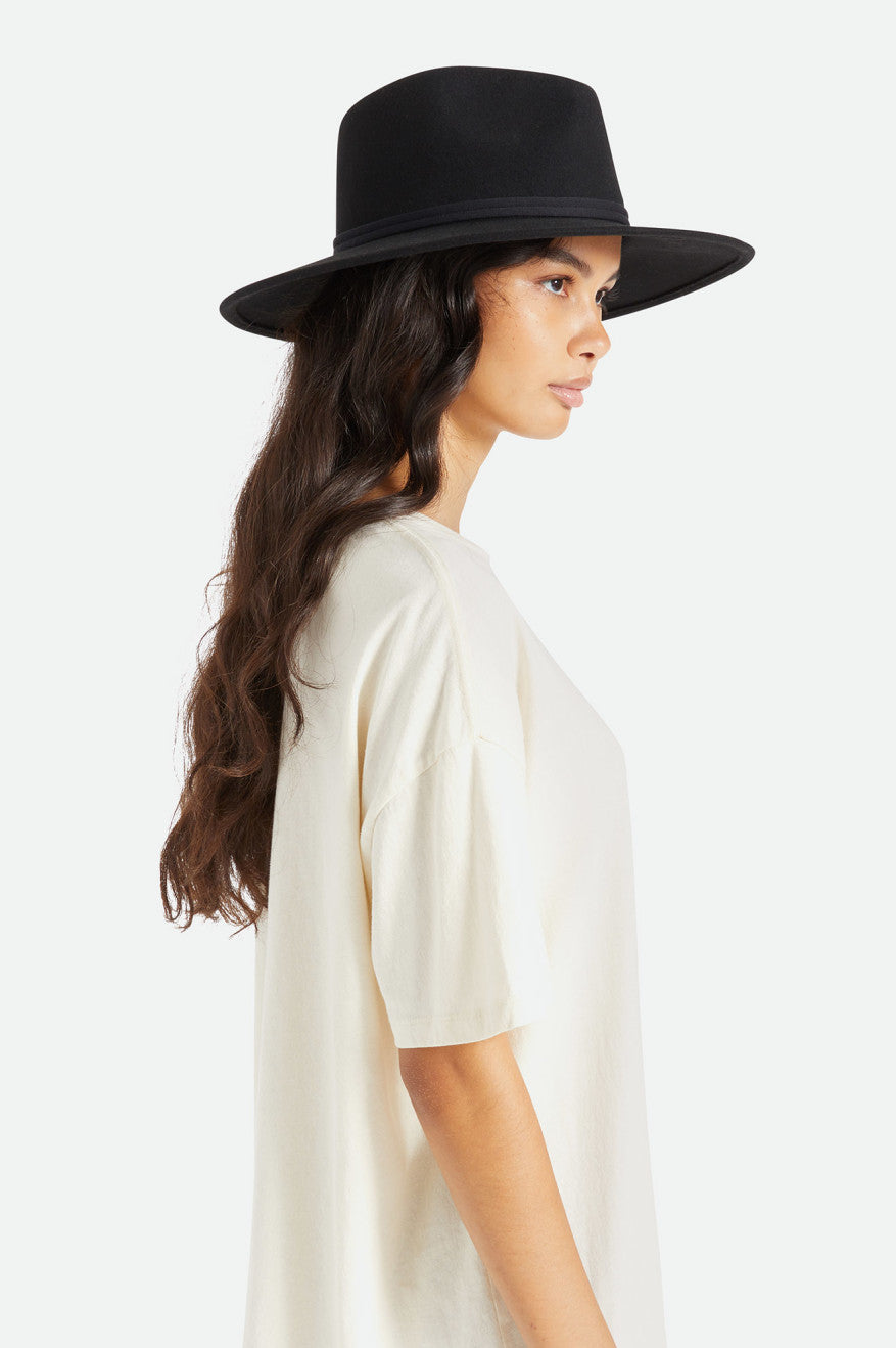 Brixton Joanna Felt Packable Hat Női Kalap Fekete | IPYZ-16297