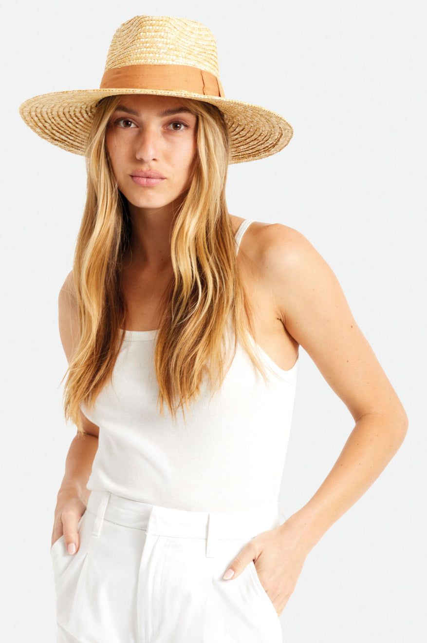 Brixton Joanna Hat Női Fedoras Narancssárga | FDEO-42306