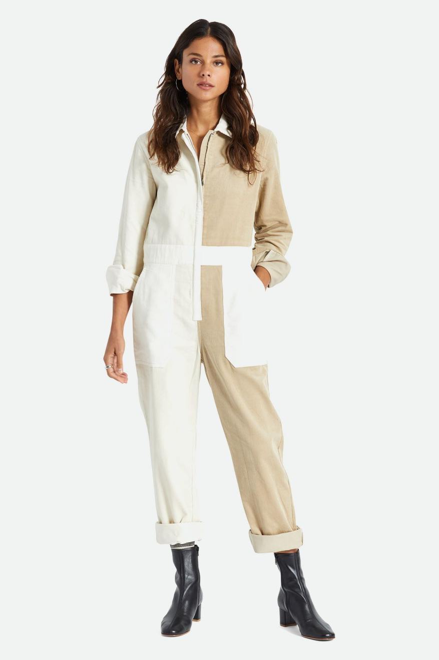 Brixton Mersey Coverall Női Jumpsuit Világos Sárga | CEDM-46207