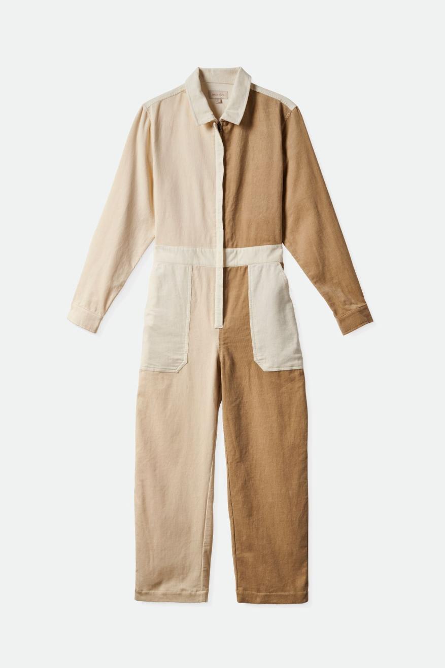 Brixton Mersey Coverall Női Jumpsuit Világos Sárga | CEDM-46207