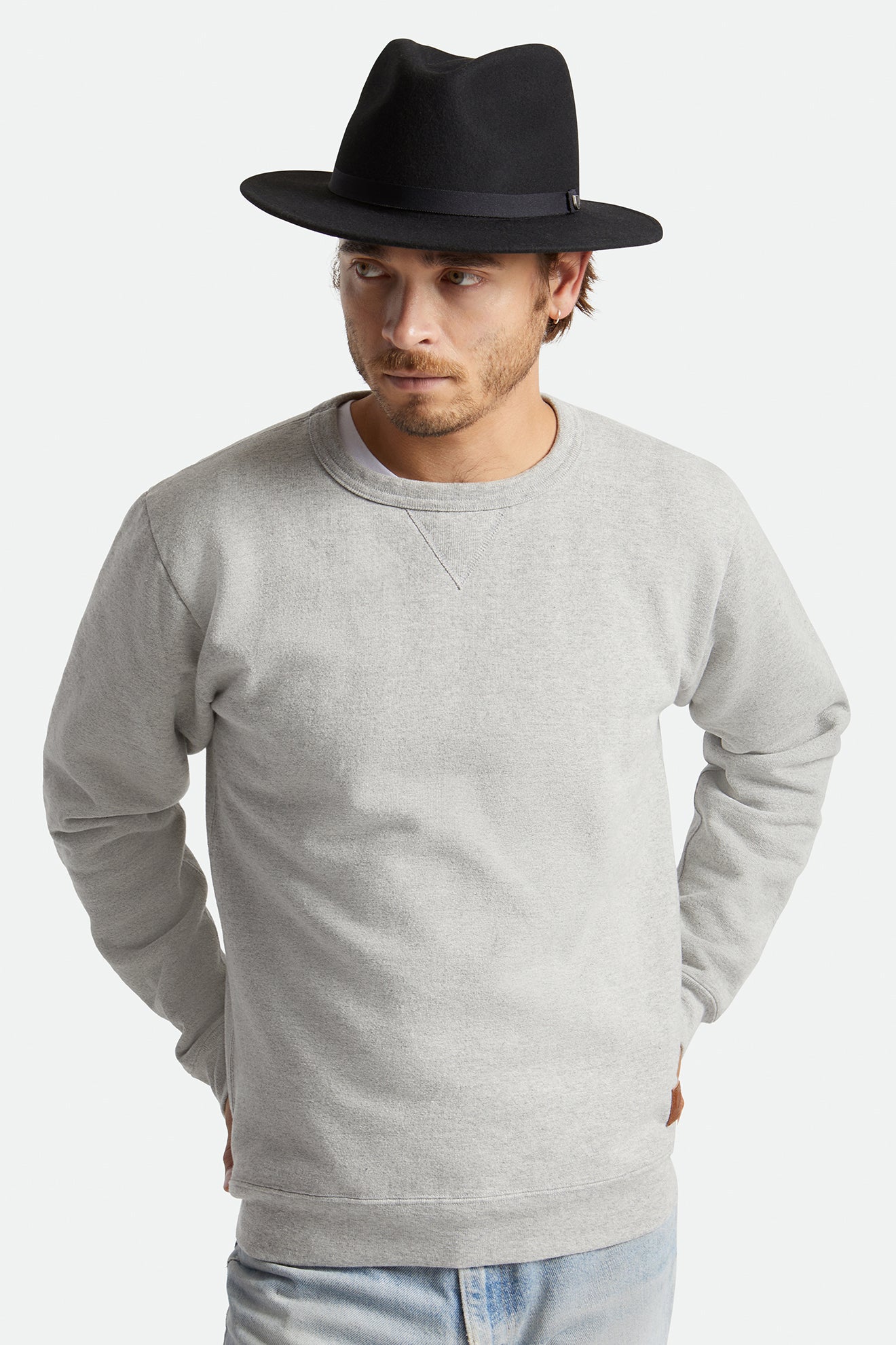 Brixton Messer Packable Fedora Női Fedoras Fekete | EMWU-92736