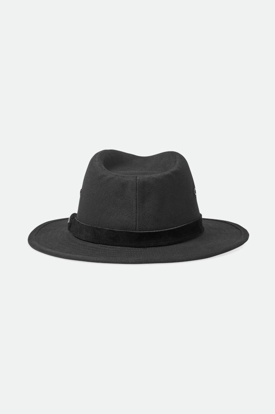 Brixton Messer Utility Adventure Fedora Női Fedoras Fekete | KING-51842