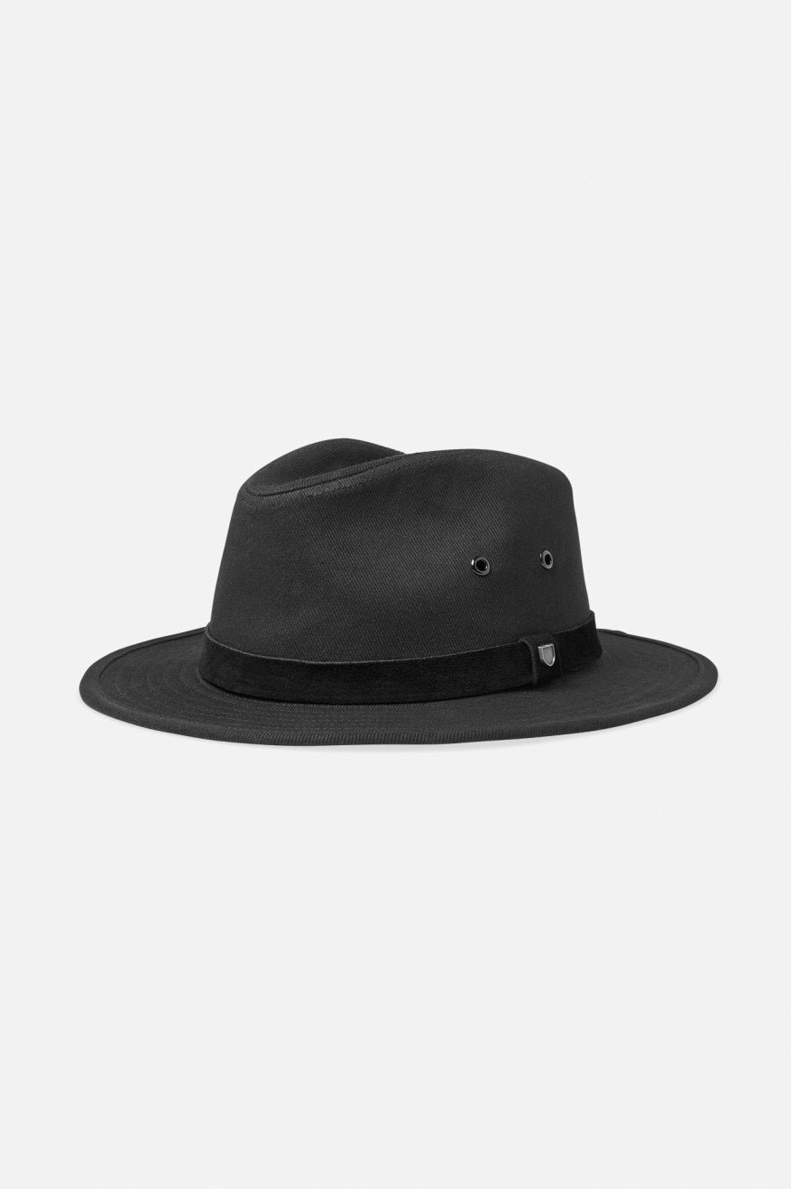 Brixton Messer Utility Adventure Fedora Női Fedoras Fekete | KING-51842