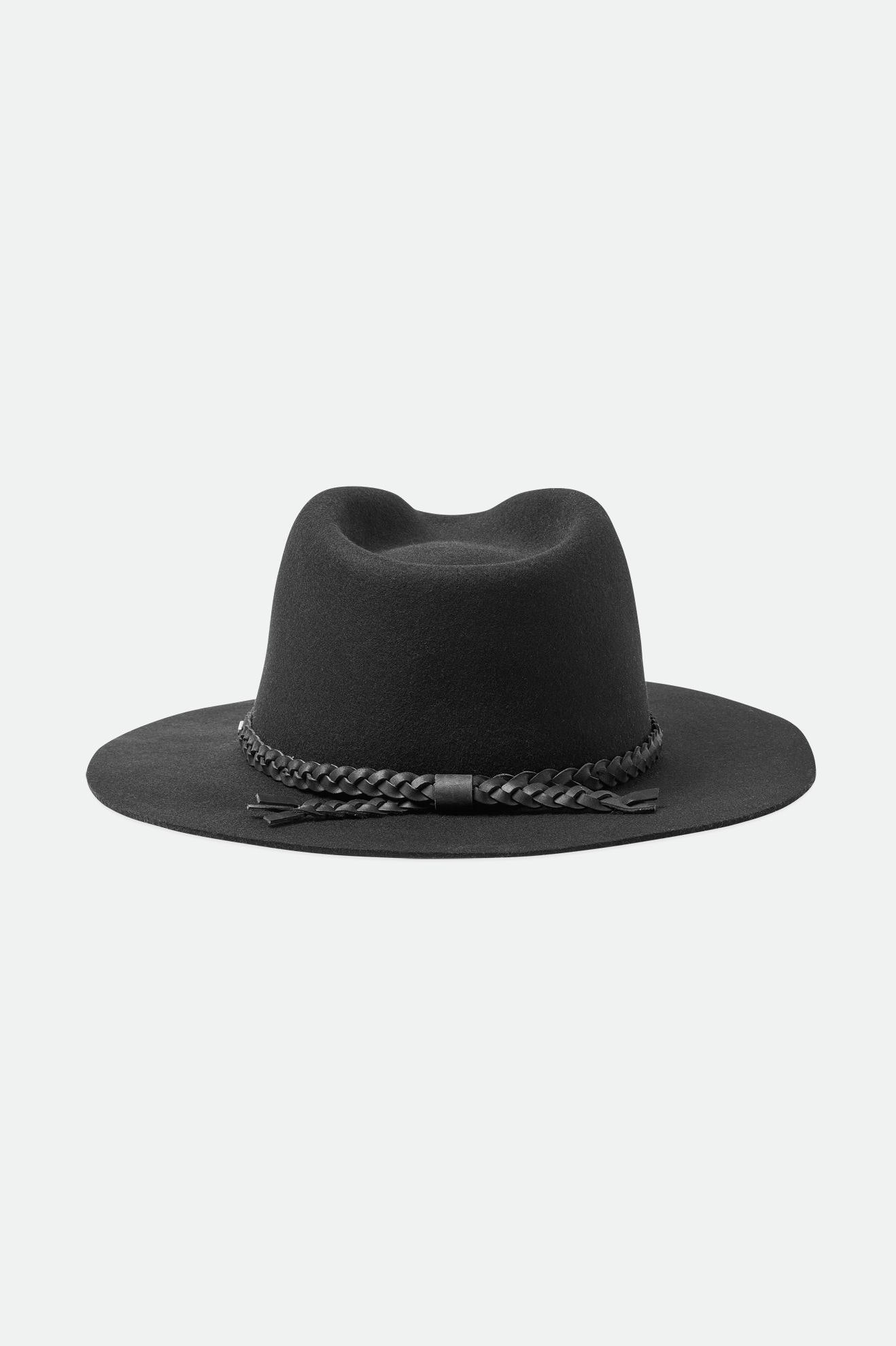 Brixton Messer Western Fedora Női Fedoras Fekete | RVIB-97801