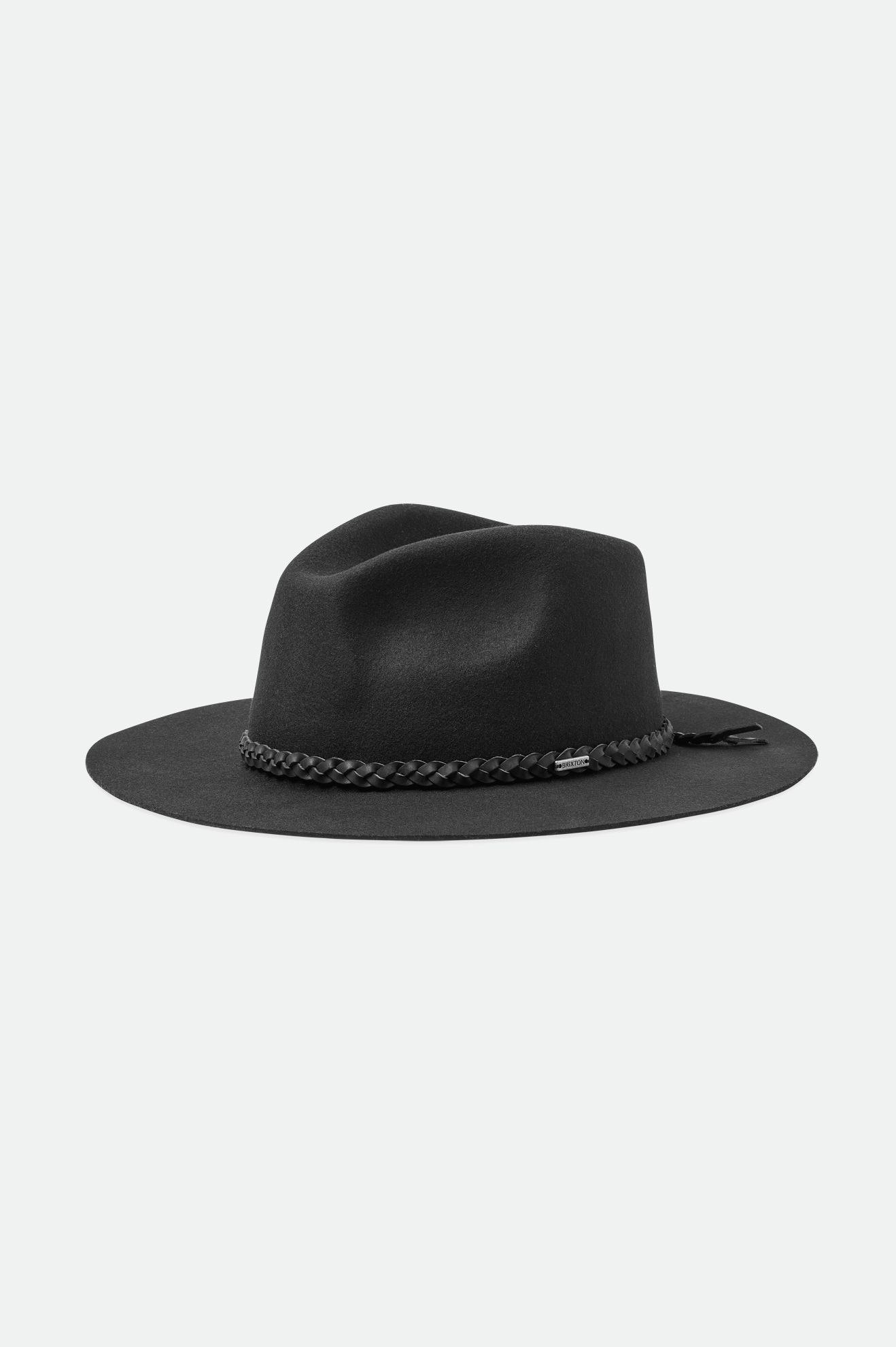 Brixton Messer Western Fedora Női Fedoras Fekete | RVIB-97801