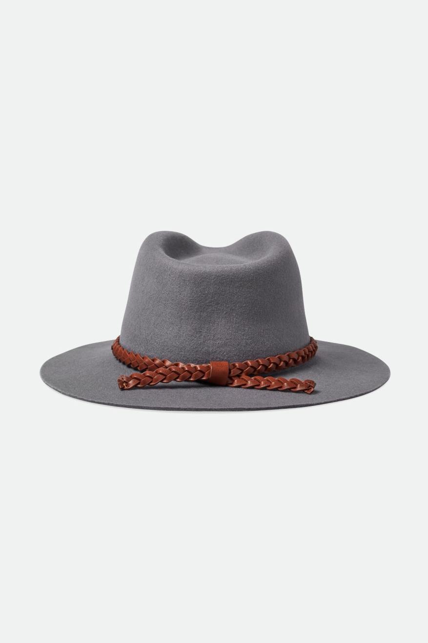 Brixton Messer Western Fedora Női Fedoras Szürke | ZHIE-34075