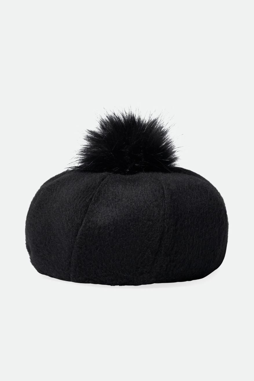 Brixton Natalie Oversized Pom Beret Női Kalap Fekete | DPYI-91370