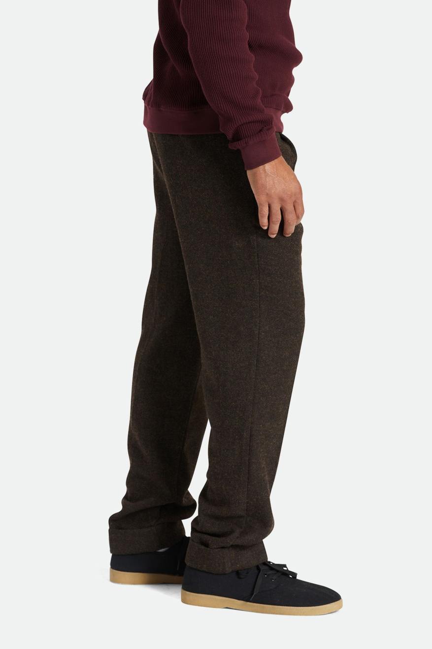 Brixton Regent Reserve Trouser Férfi Nadrág Barna | HOMZ-29703