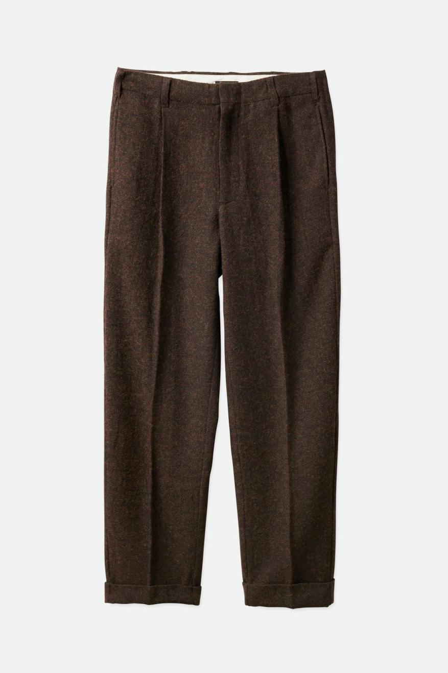 Brixton Regent Reserve Trouser Férfi Nadrág Barna | HOMZ-29703