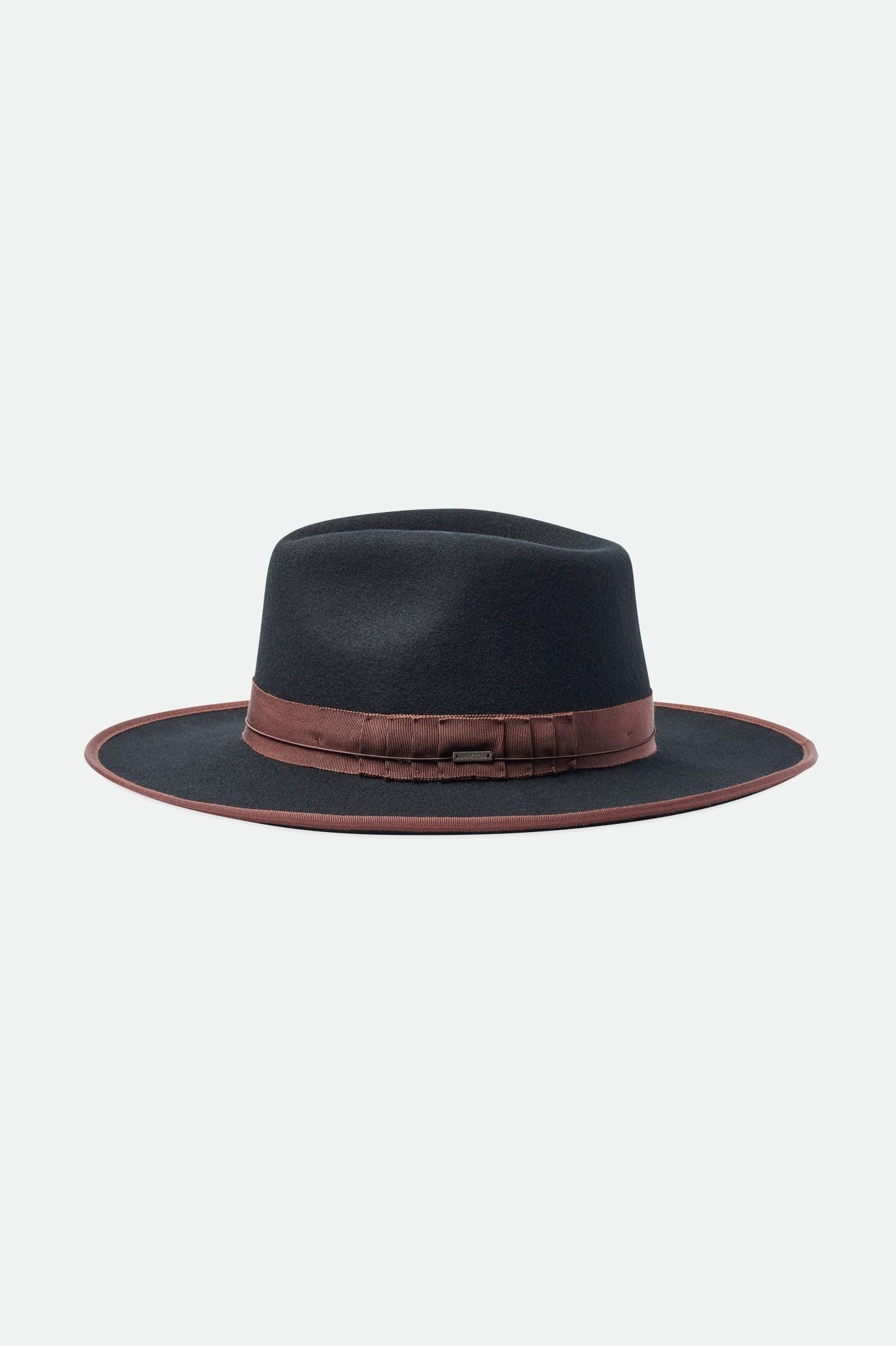 Brixton Reno Férfi Fedoras Fekete Barna | GUBS-75908