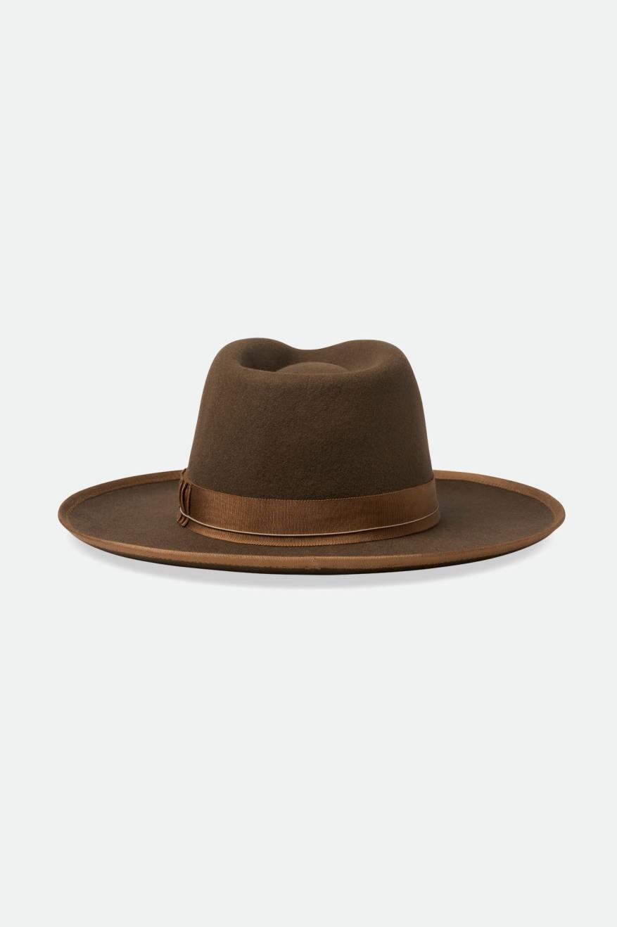 Brixton Reno Férfi Fedoras Kávé | SJXY-24091