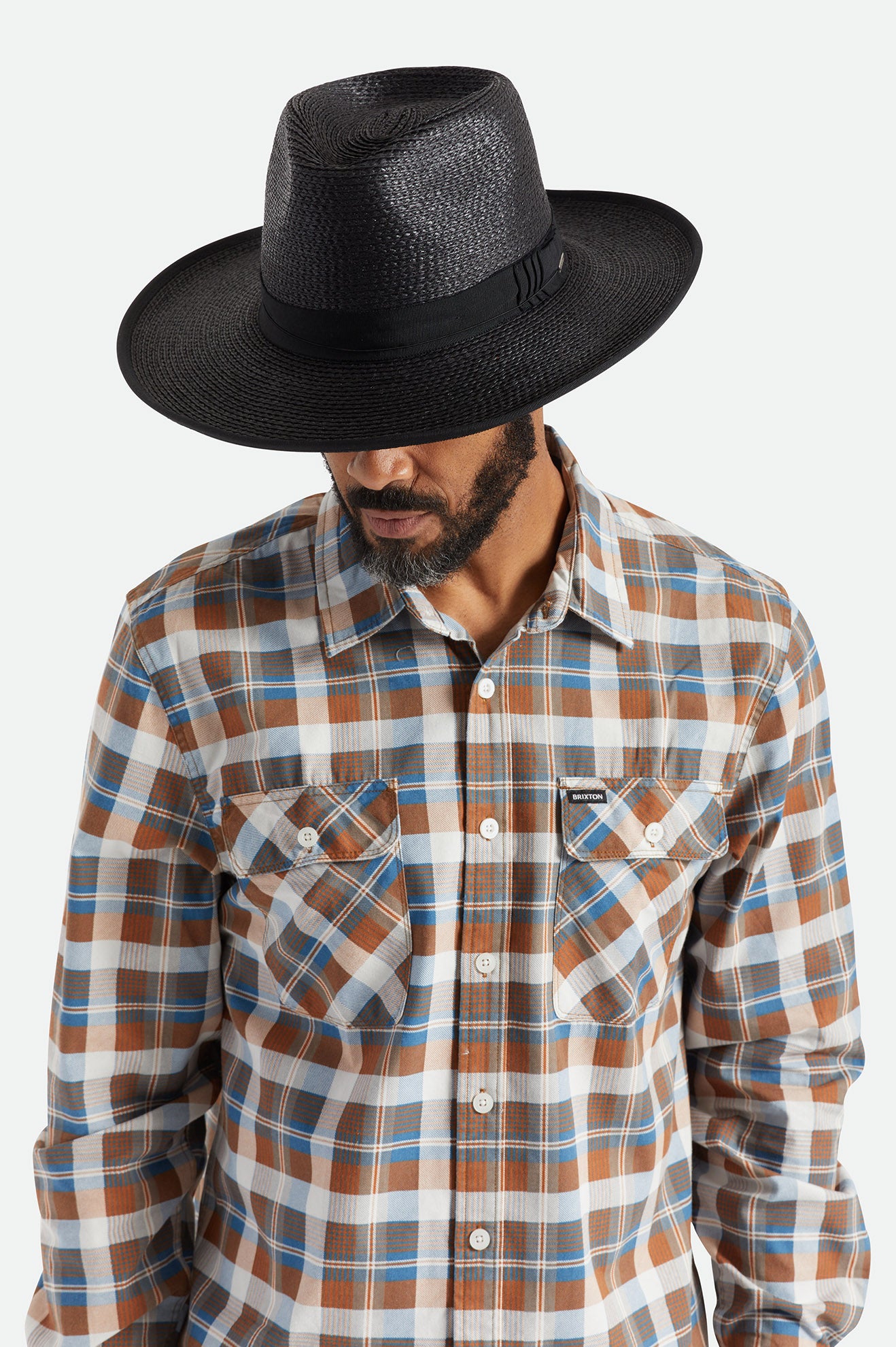 Brixton Reno Straw Hat Női Kalap Fekete | TQIY-71869