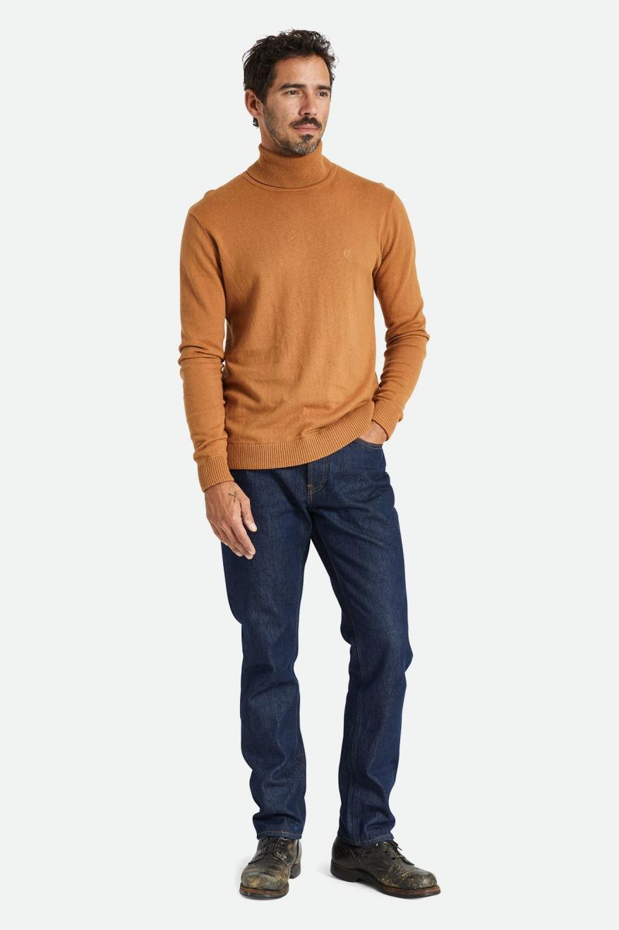 Brixton Reserve Cashmere L/S Turtleneck Férfi Kötöttáru Barna | EPLK-79645