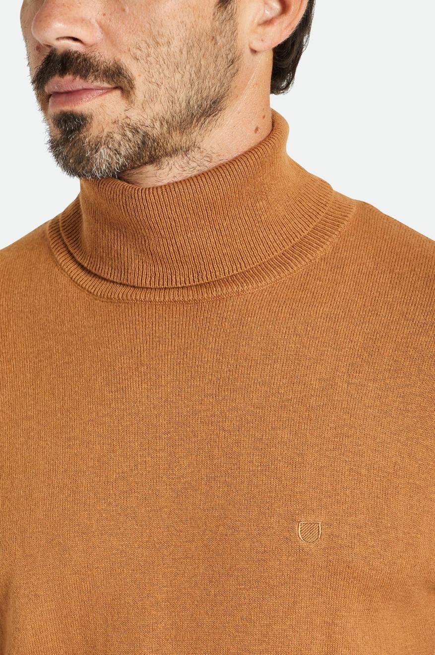 Brixton Reserve Cashmere L/S Turtleneck Férfi Kötöttáru Barna | EPLK-79645