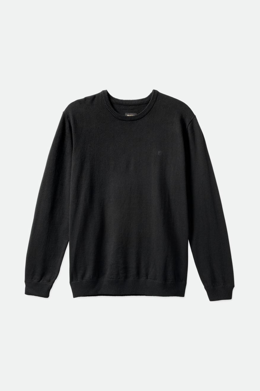 Brixton Reserve Cashmere Pulóver Férfi Kötöttáru Fekete | BQPI-21673