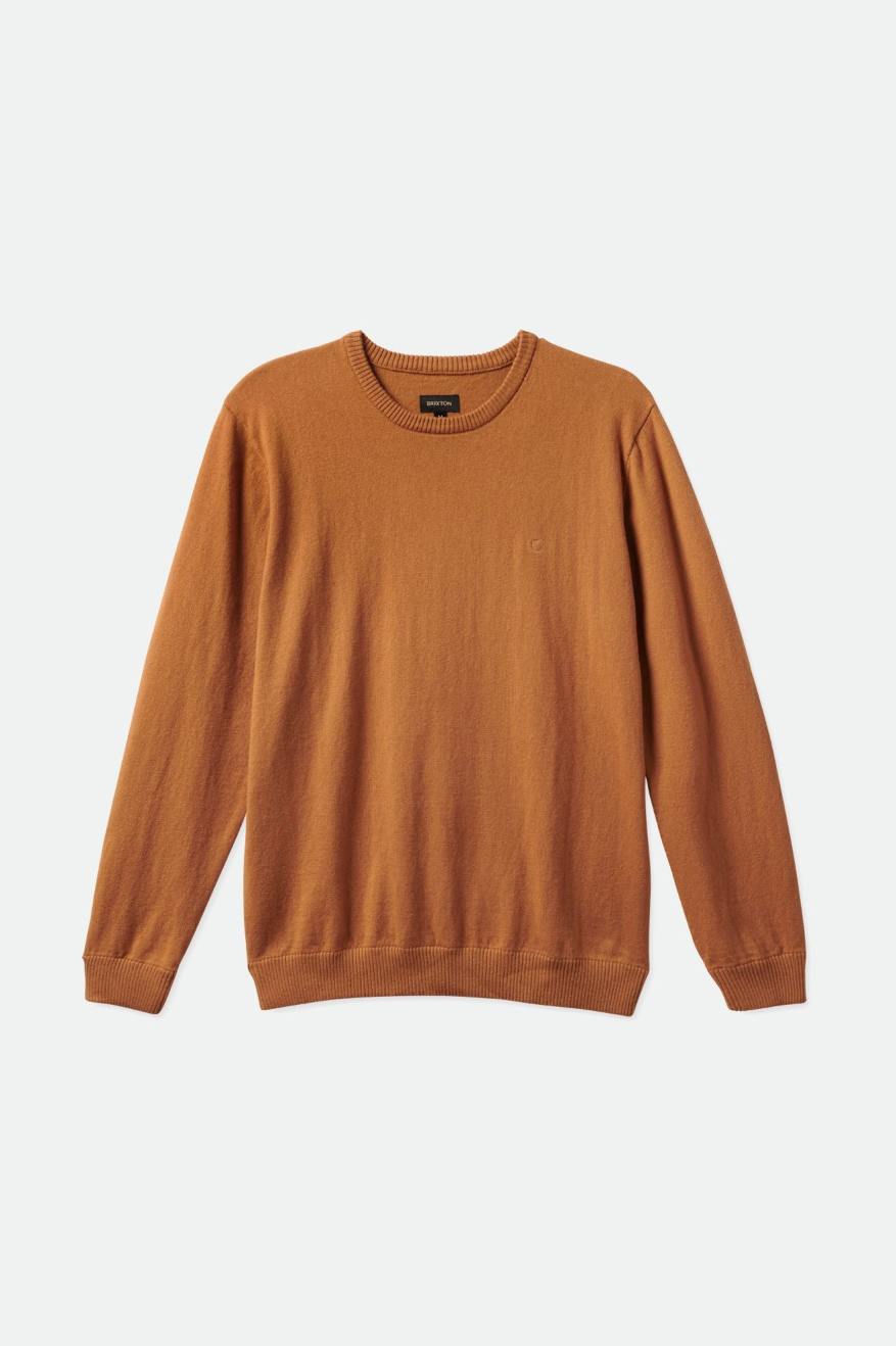 Brixton Reserve Cashmere Pulóver Férfi Kötöttáru Barna | VQIB-70248