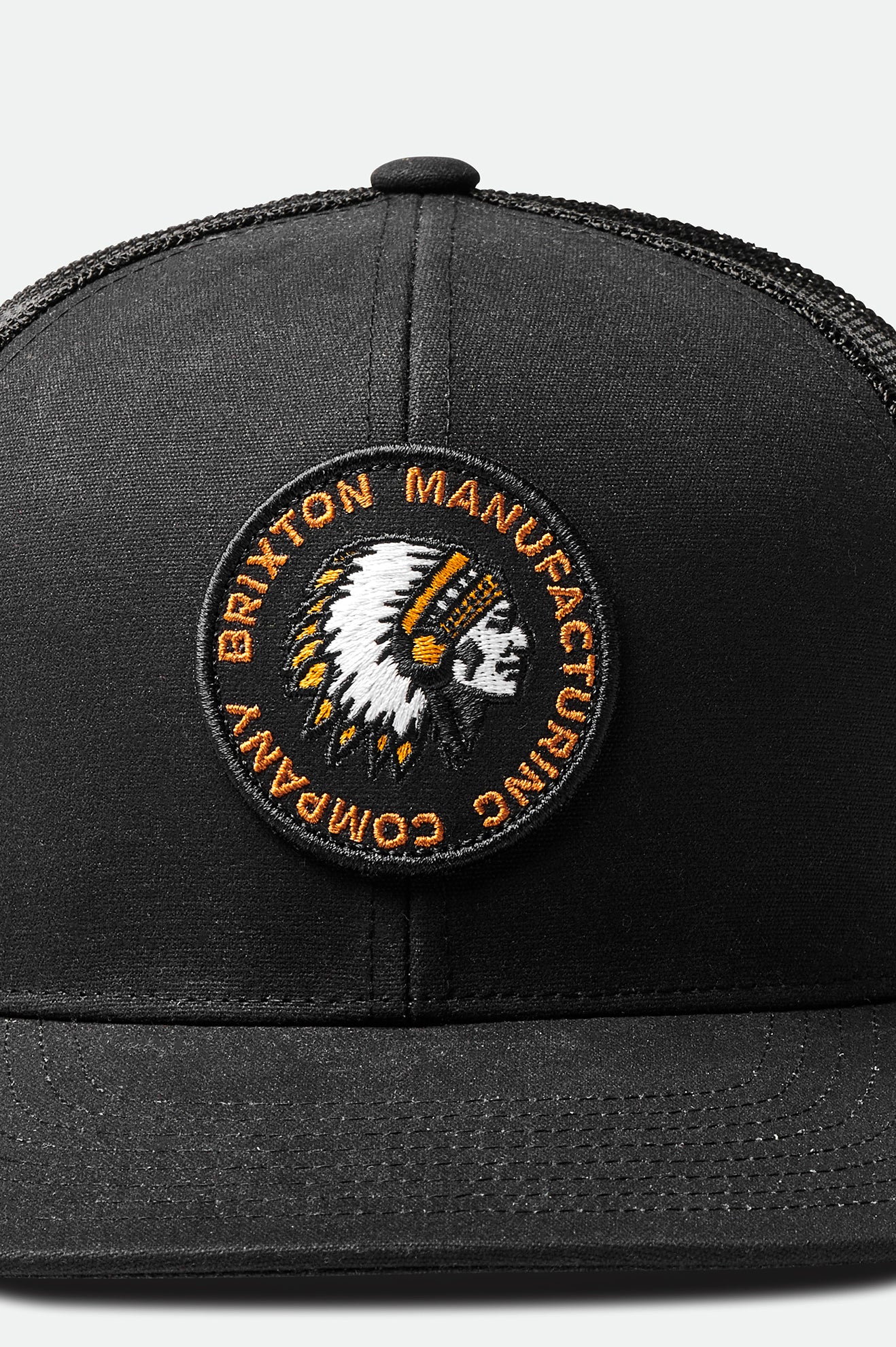 Brixton Rival Stamp NetPlus MP Trucker Hat Férfi Sapkák Fekete | SEYI-09587