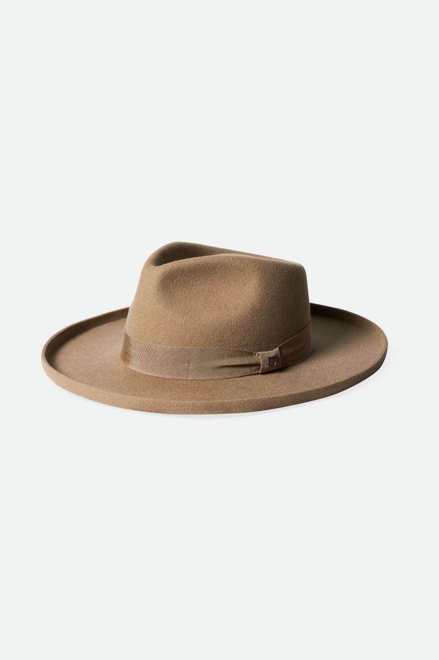 Brixton Victoria Felt Fedora Női Fedoras Barna | JHQL-36290