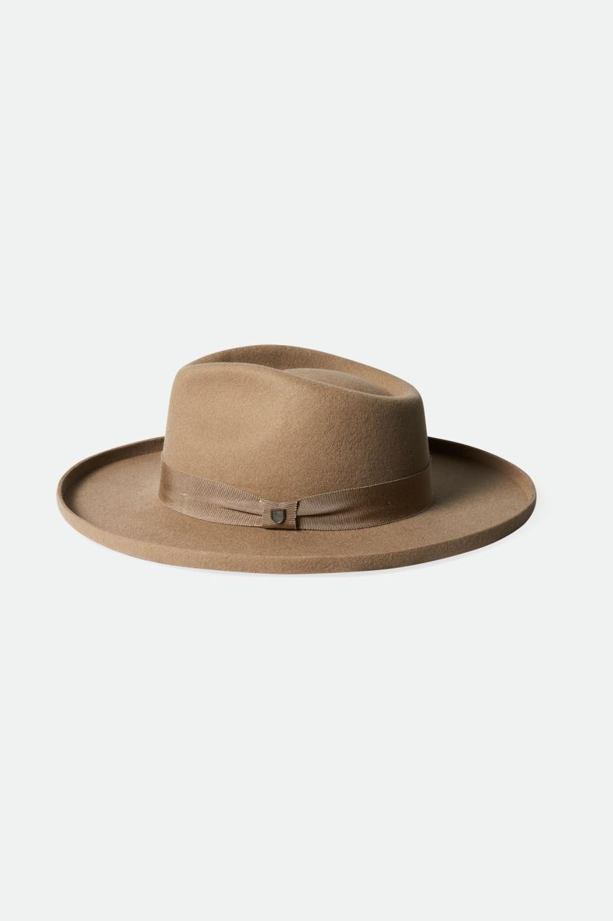 Brixton Victoria Felt Férfi Fedoras Barna | QFZL-52401