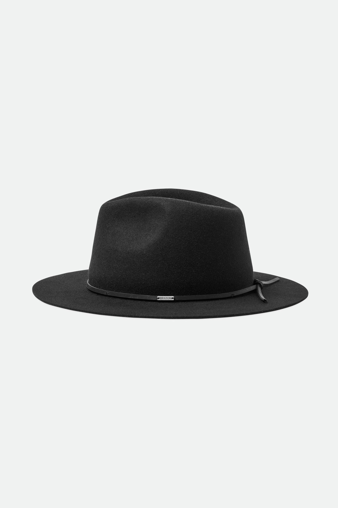 Brixton Wesley Fedora Női Fedoras Fekete | KVGW-82659