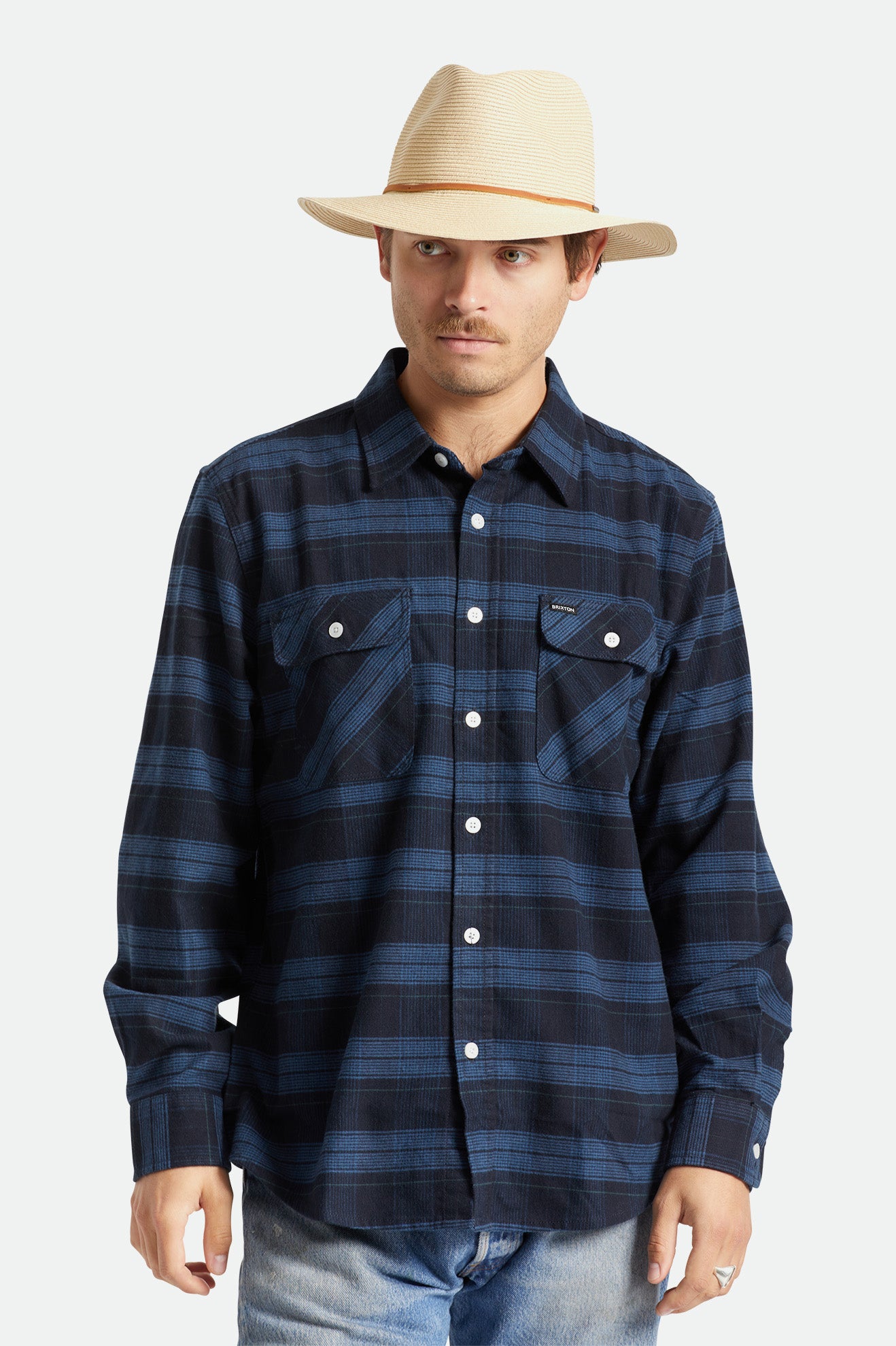 Brixton Wesley Packable Fedora Férfi Kalap Barna | ZLWH-02356