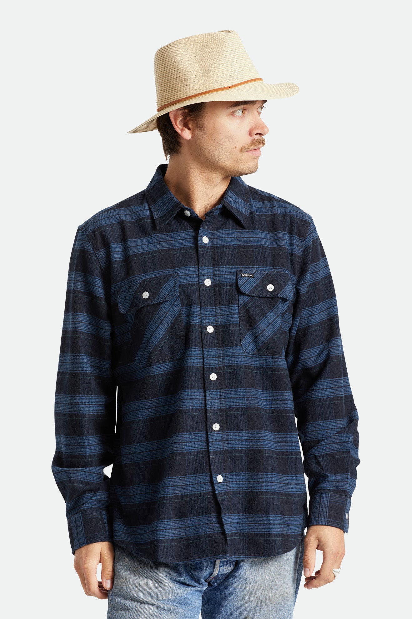 Brixton Wesley Packable Fedora Férfi Kalap Barna | ZLWH-02356