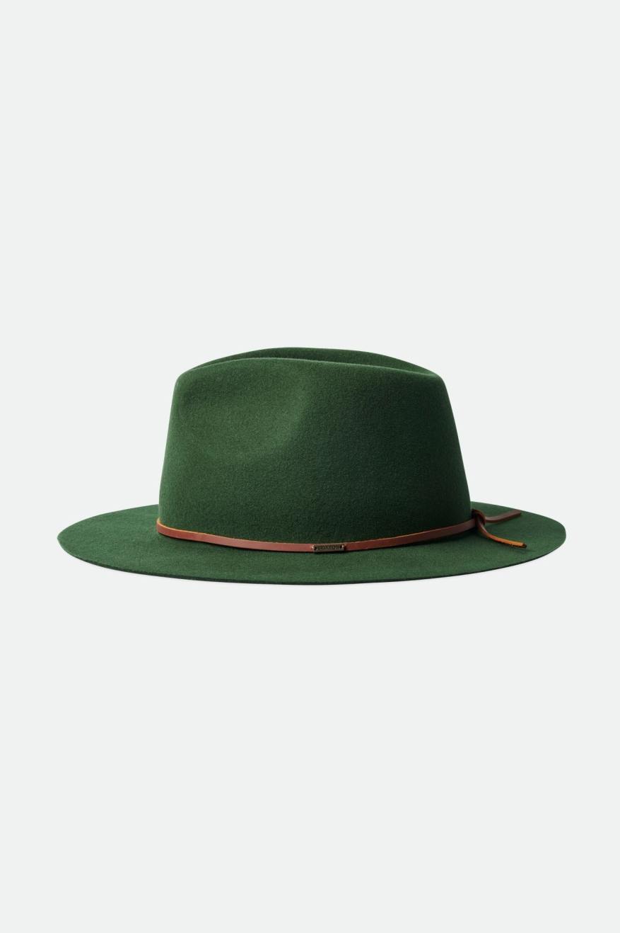 Brixton Wesley Packable Fedora Női Fedoras Zöld | AFQY-07215