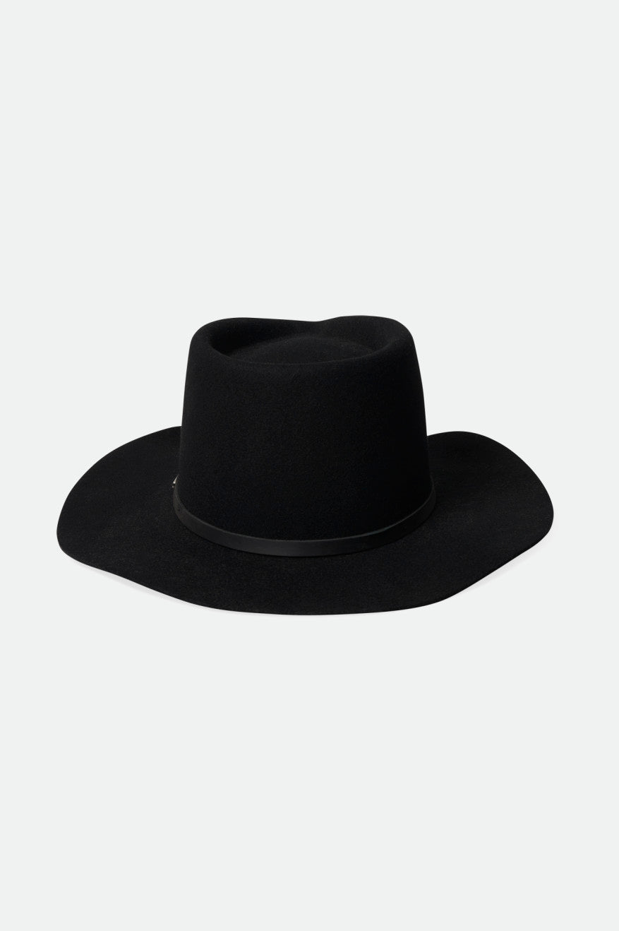 Brixton Whiskey River Cowboy Hat Női Kalap Fekete | JHMV-43768