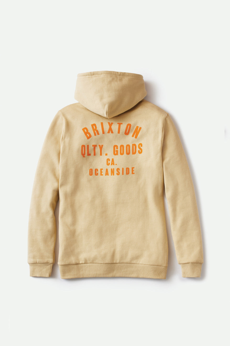 Brixton Woodburn Oceanside Fleece Férfi Kapucnis Pulóver Narancssárga | AXGZ-98740